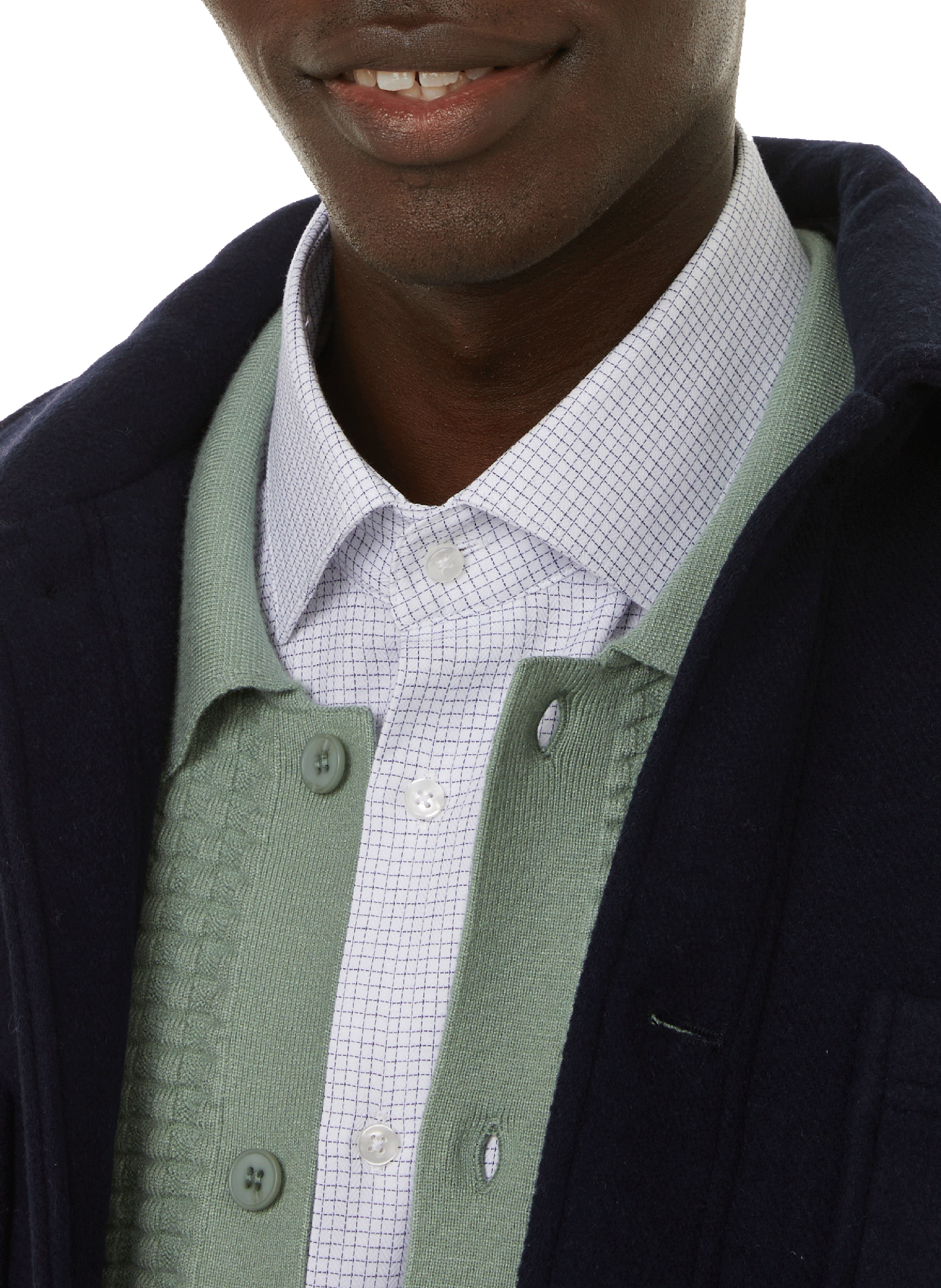 Manteau droit col classique SAMSOE SAMSOE Bleu