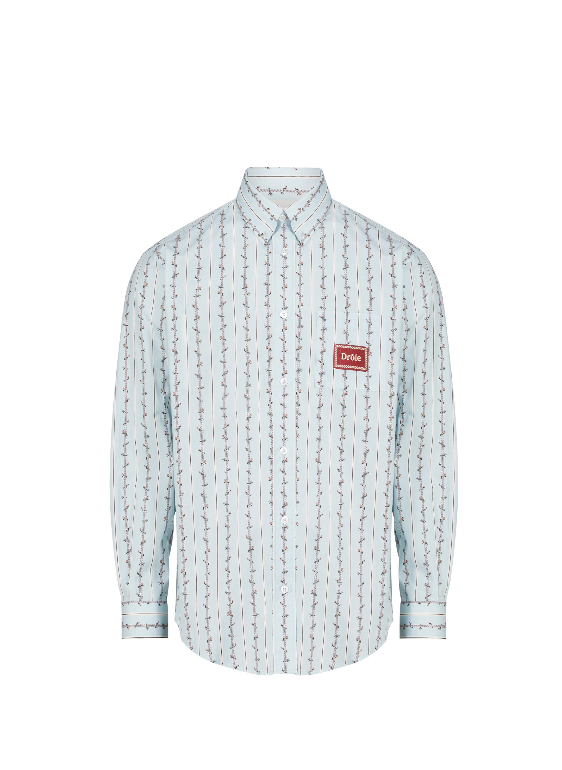 DROLE DE MONSIEUR Chemise à motif en coton Bleu