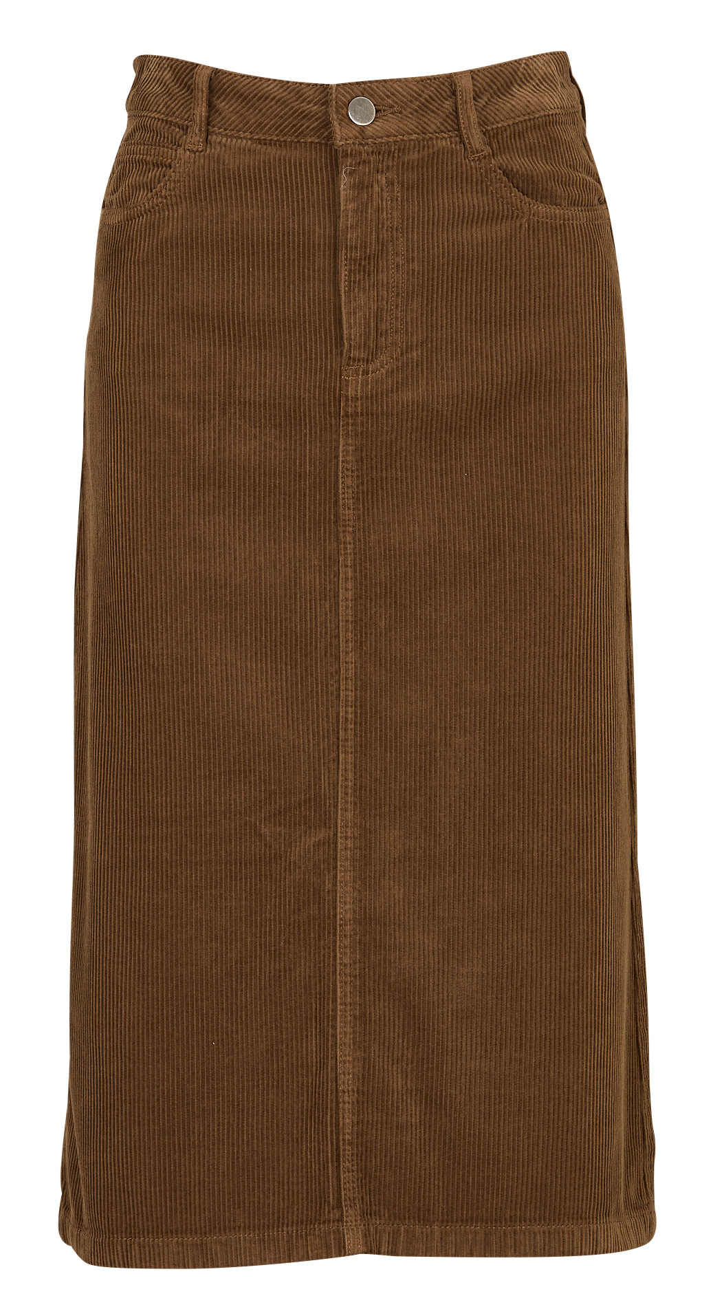 Jupe midi en coton côtelé kayne MAISON 123 Vert