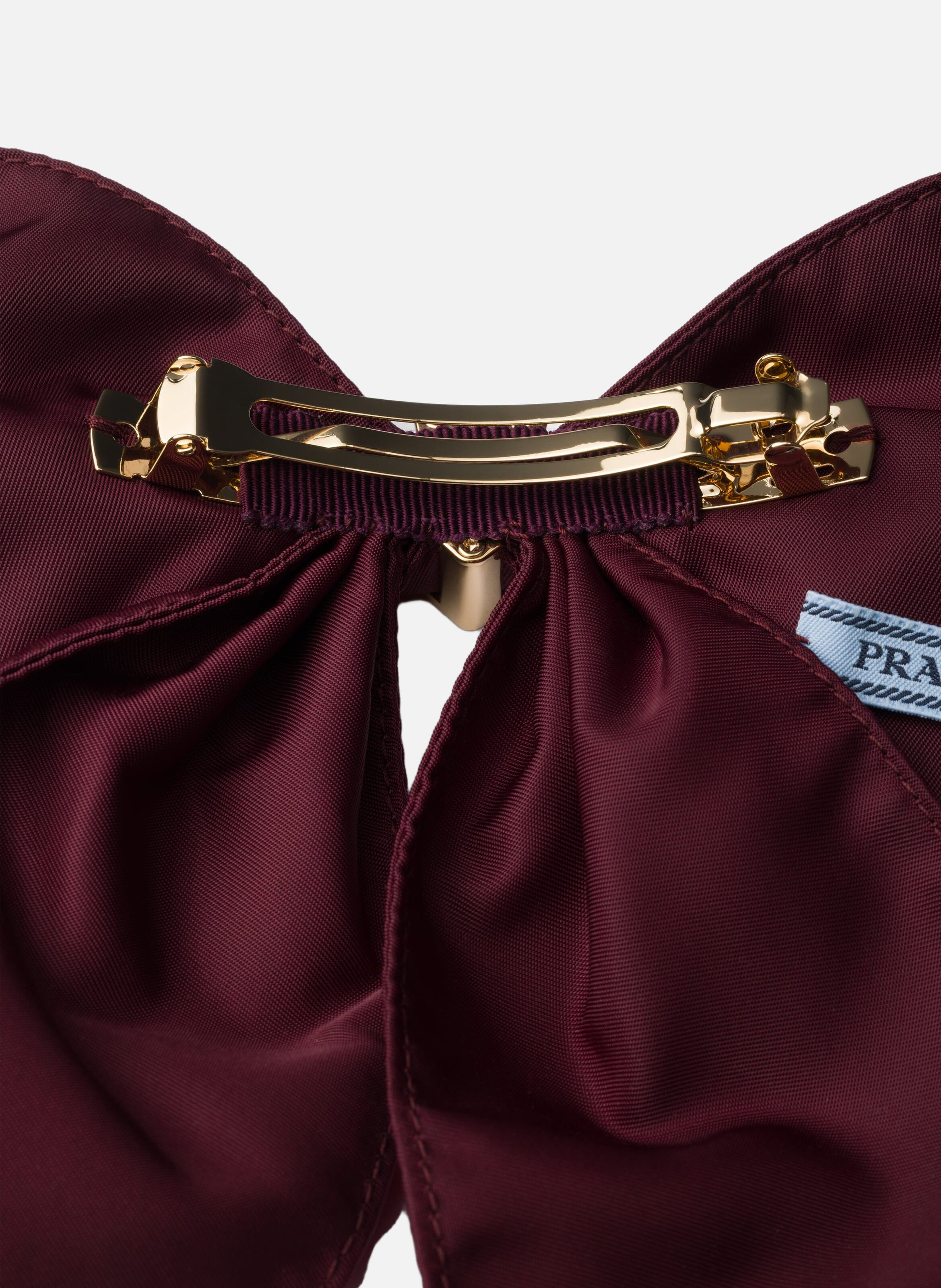 Barrette en re-nylon PRADA Rouge