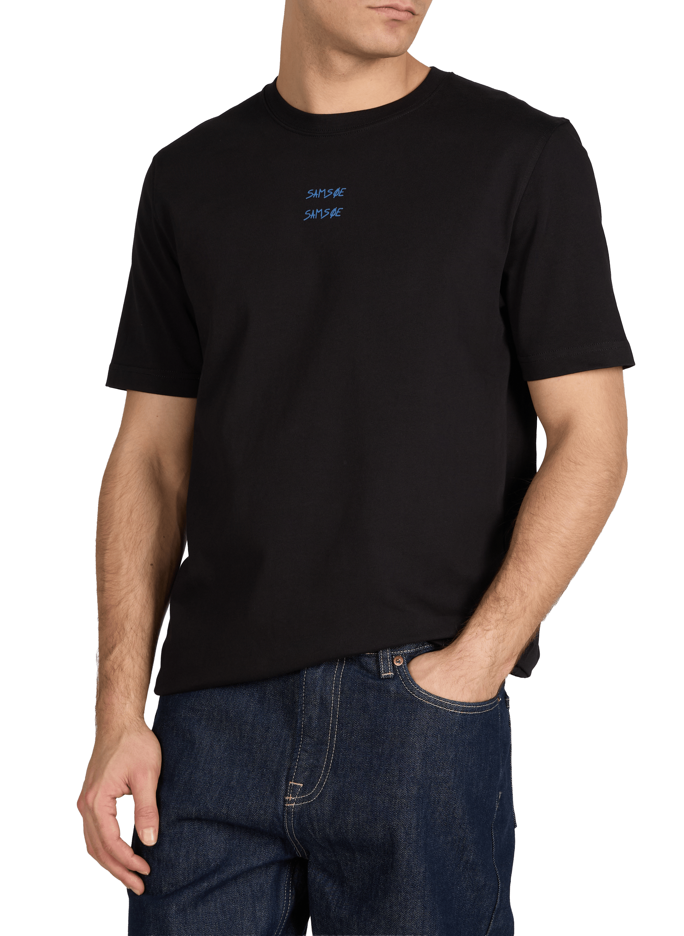 T-shirt Sacards en coton biologique SAMSOE SAMSOE Noir