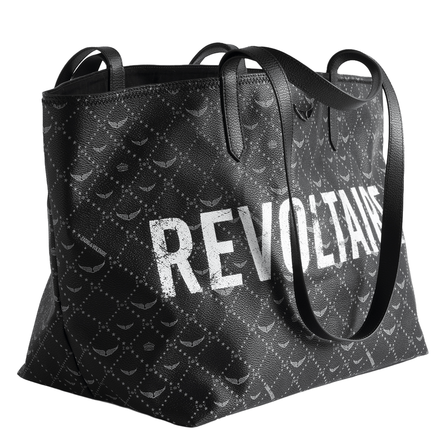 Sac cabas en toile monogramme z shopper xl ZADIG&VOLTAIRE Noir