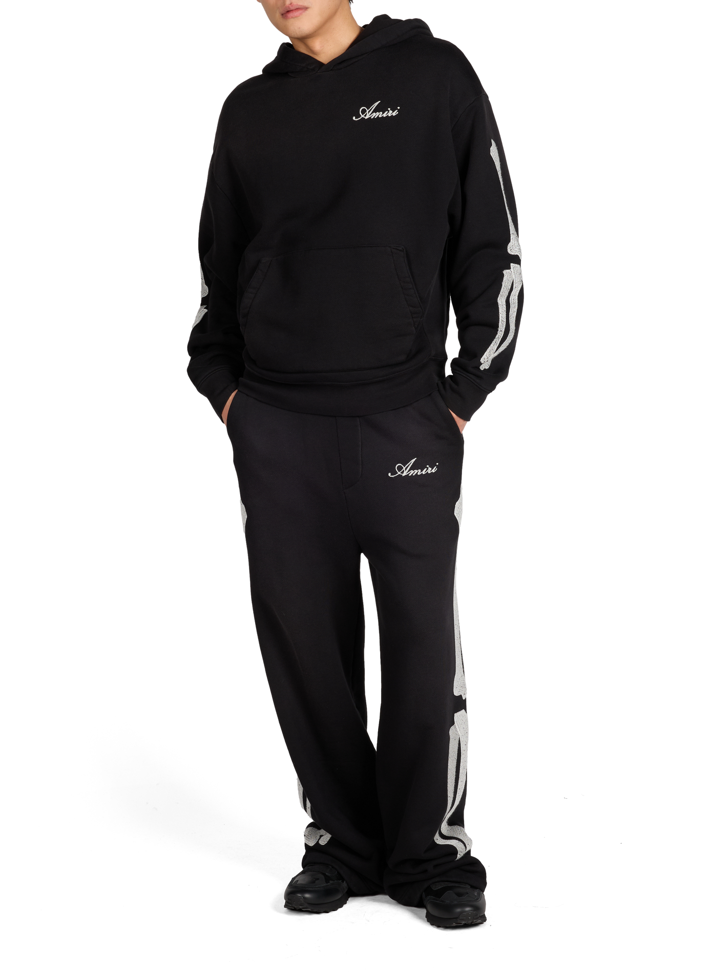 Oversized cotton hoodie AMIRI Black