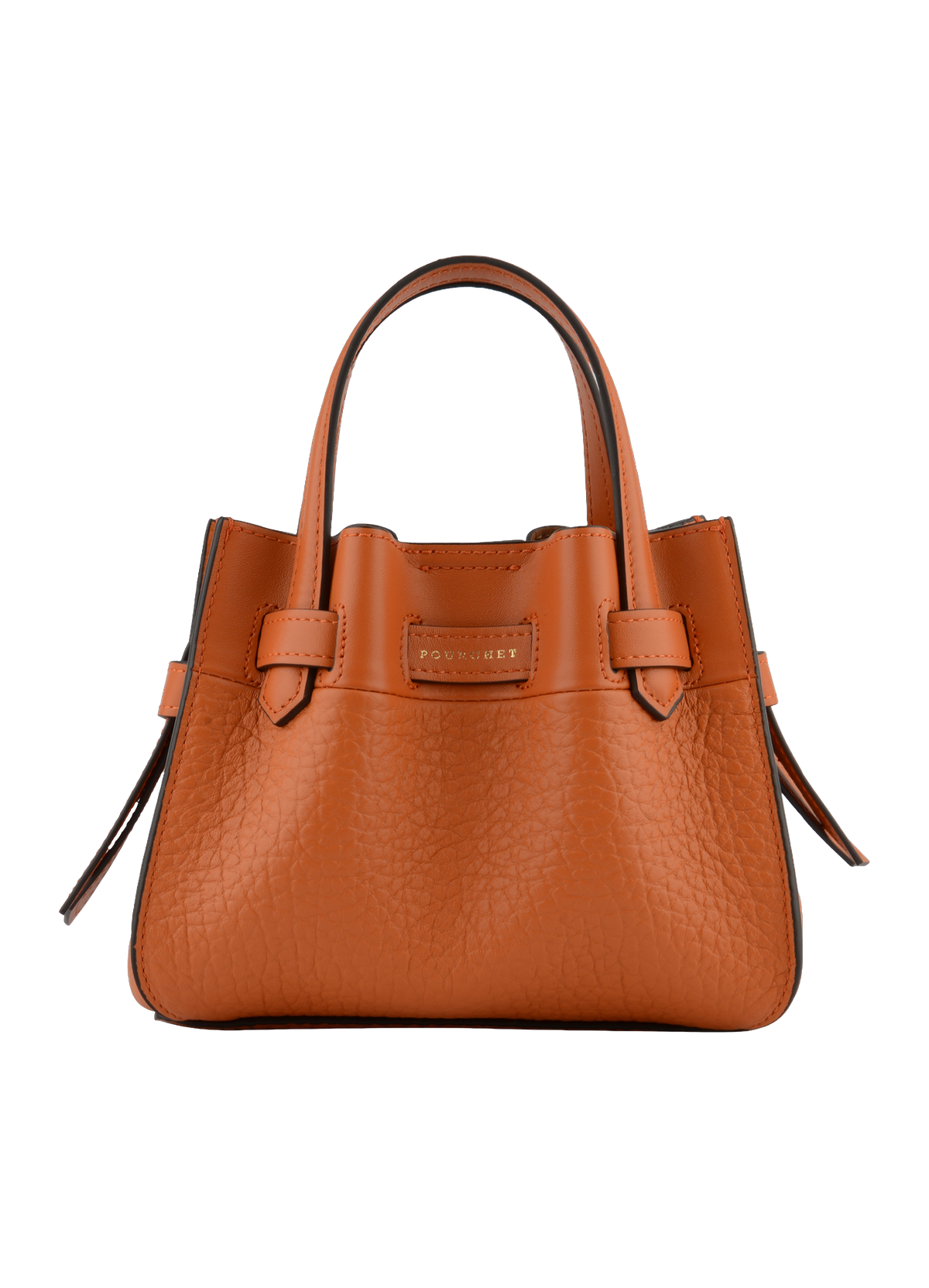 Blossom | Sac à main Nano en cuir de vachette POURCHET Orange