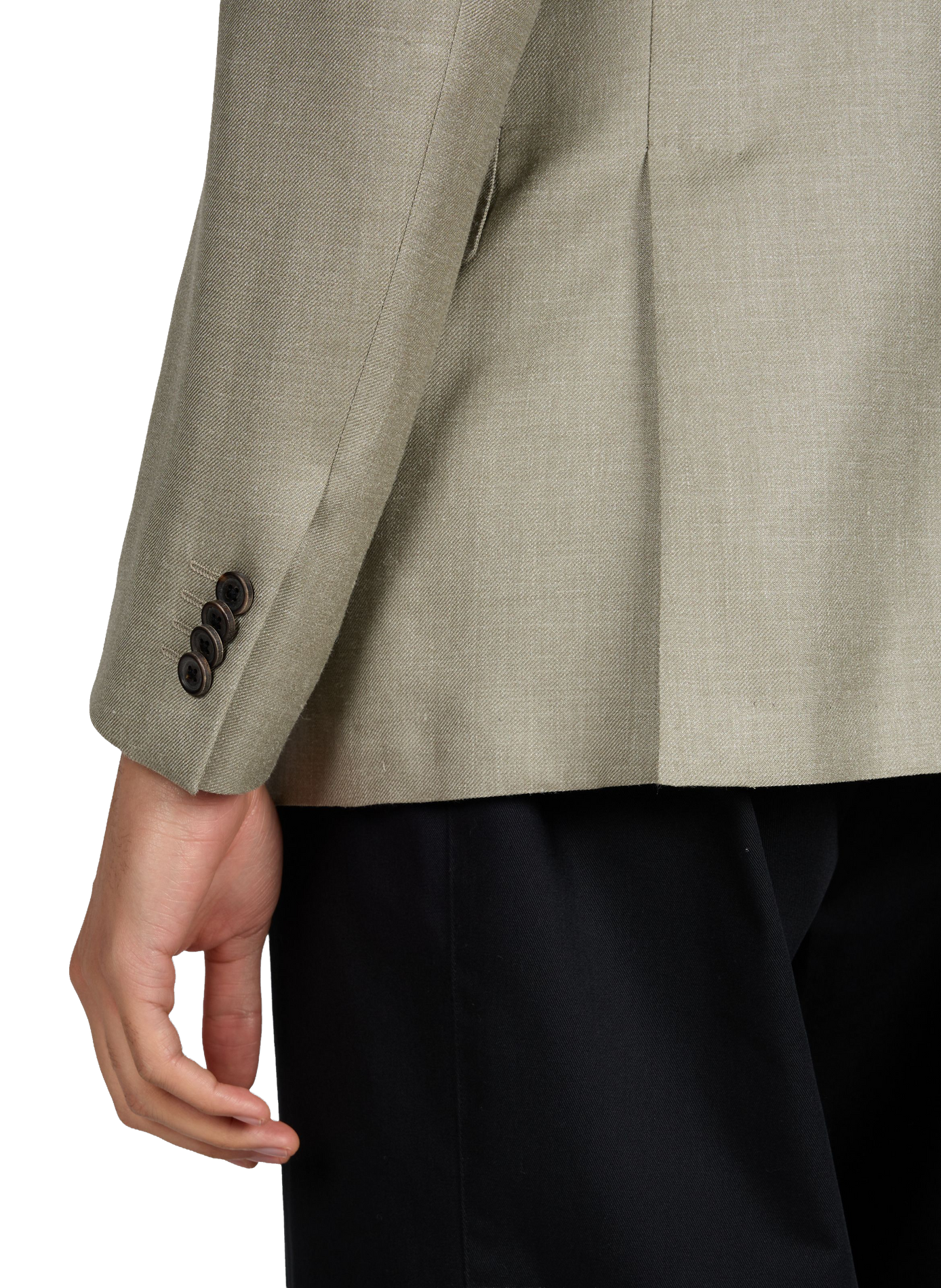 Blazer tweed en laine vierge, soie et lin CORNELIANI Beige