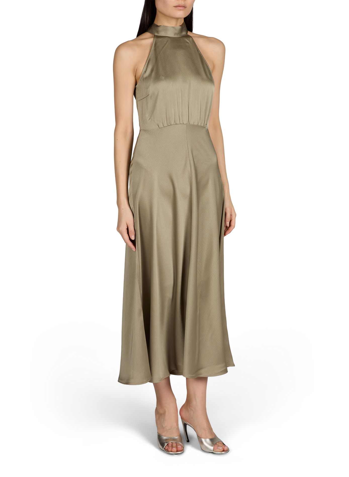 Robe longue évasée SAMSOE SAMSOE Beige