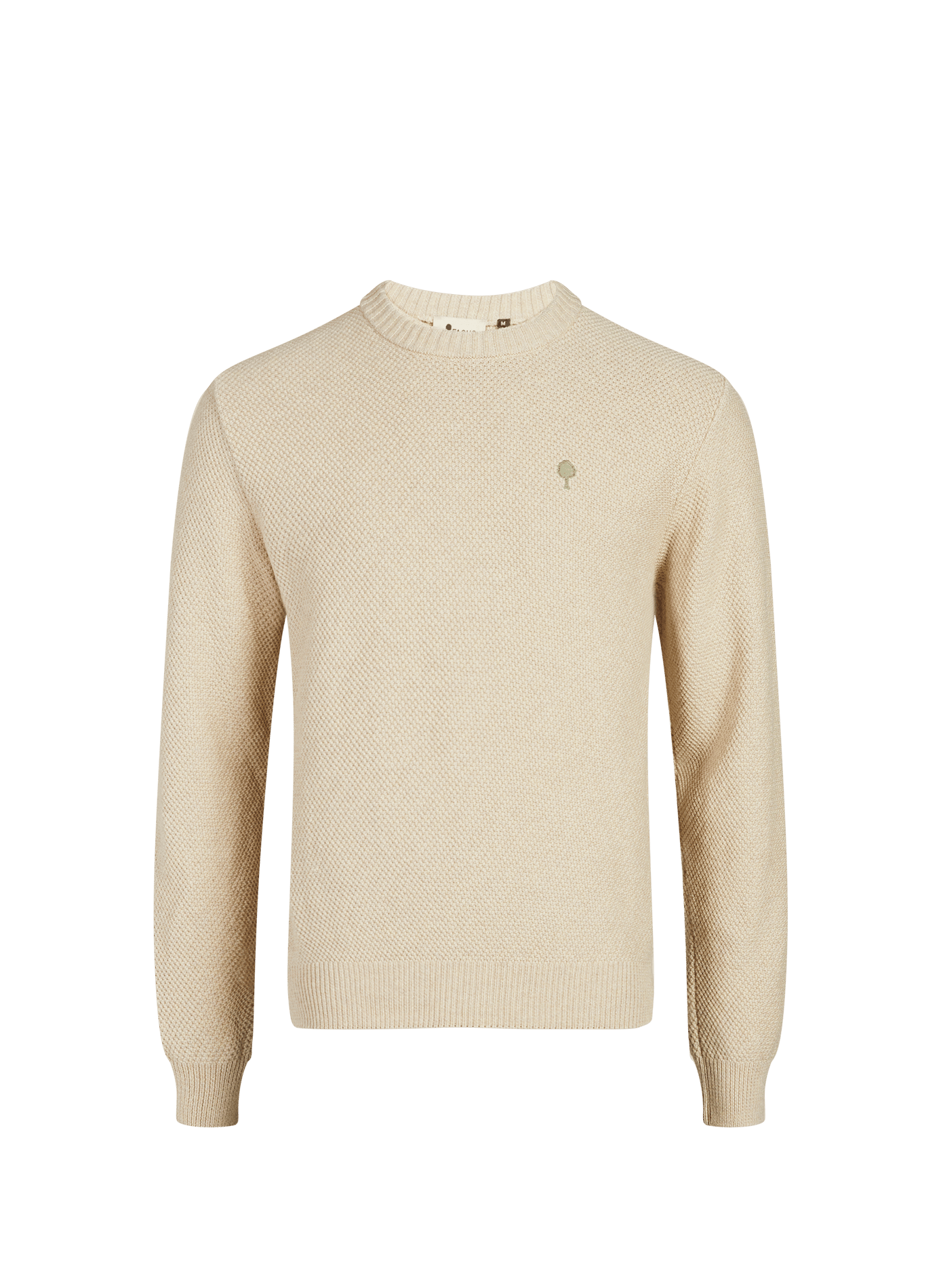 Pull tricot Opale en coton FAGUO Beige