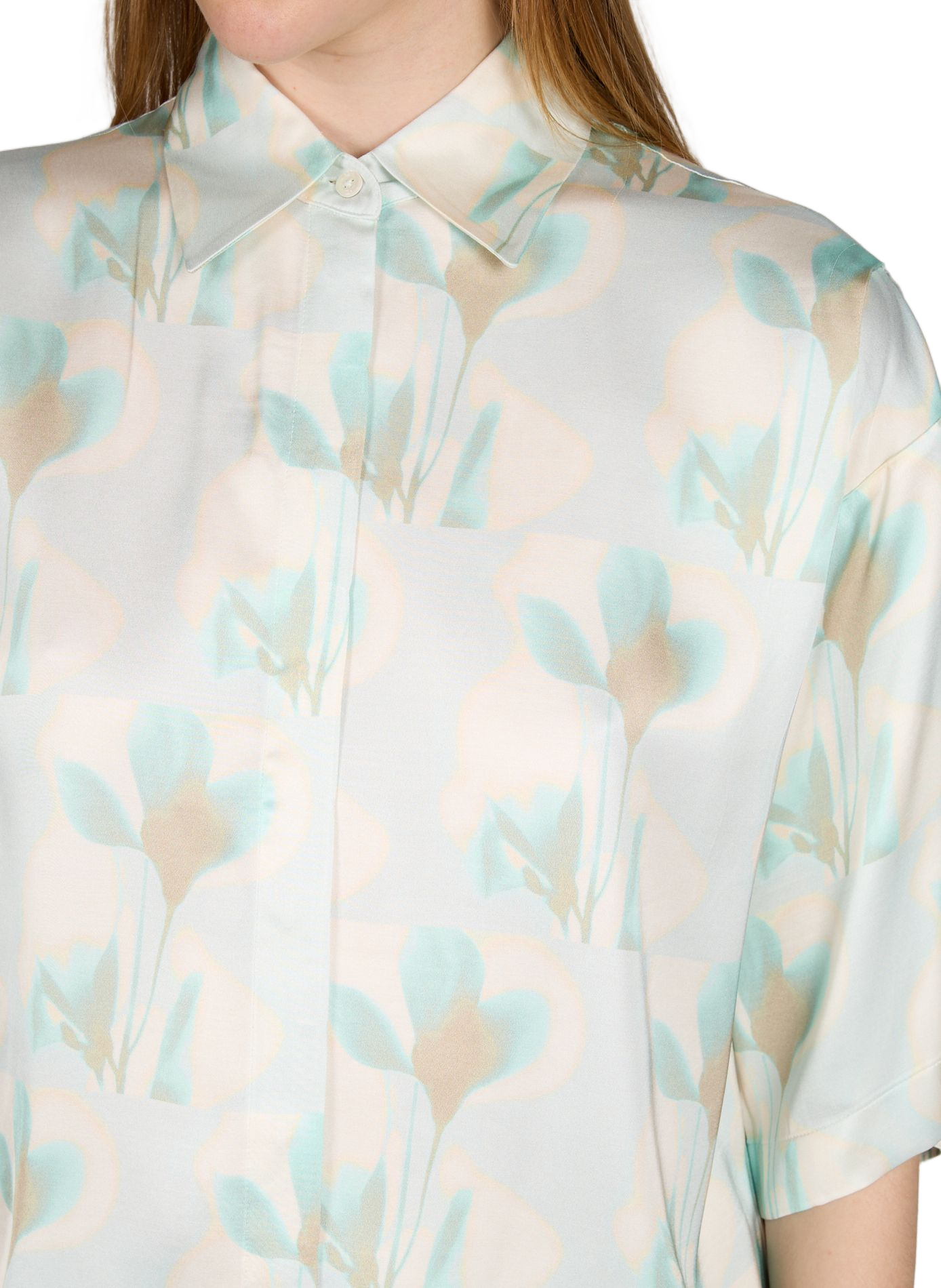 Chemise fleurie à manches courtes BOSS Multicolore