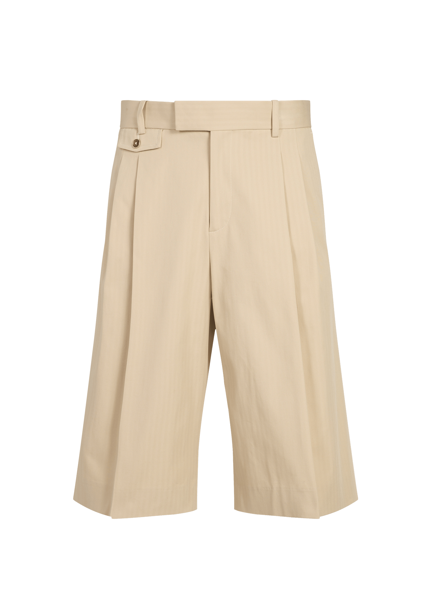 Short long en coton mélangé DROLE DE MONSIEUR Beige