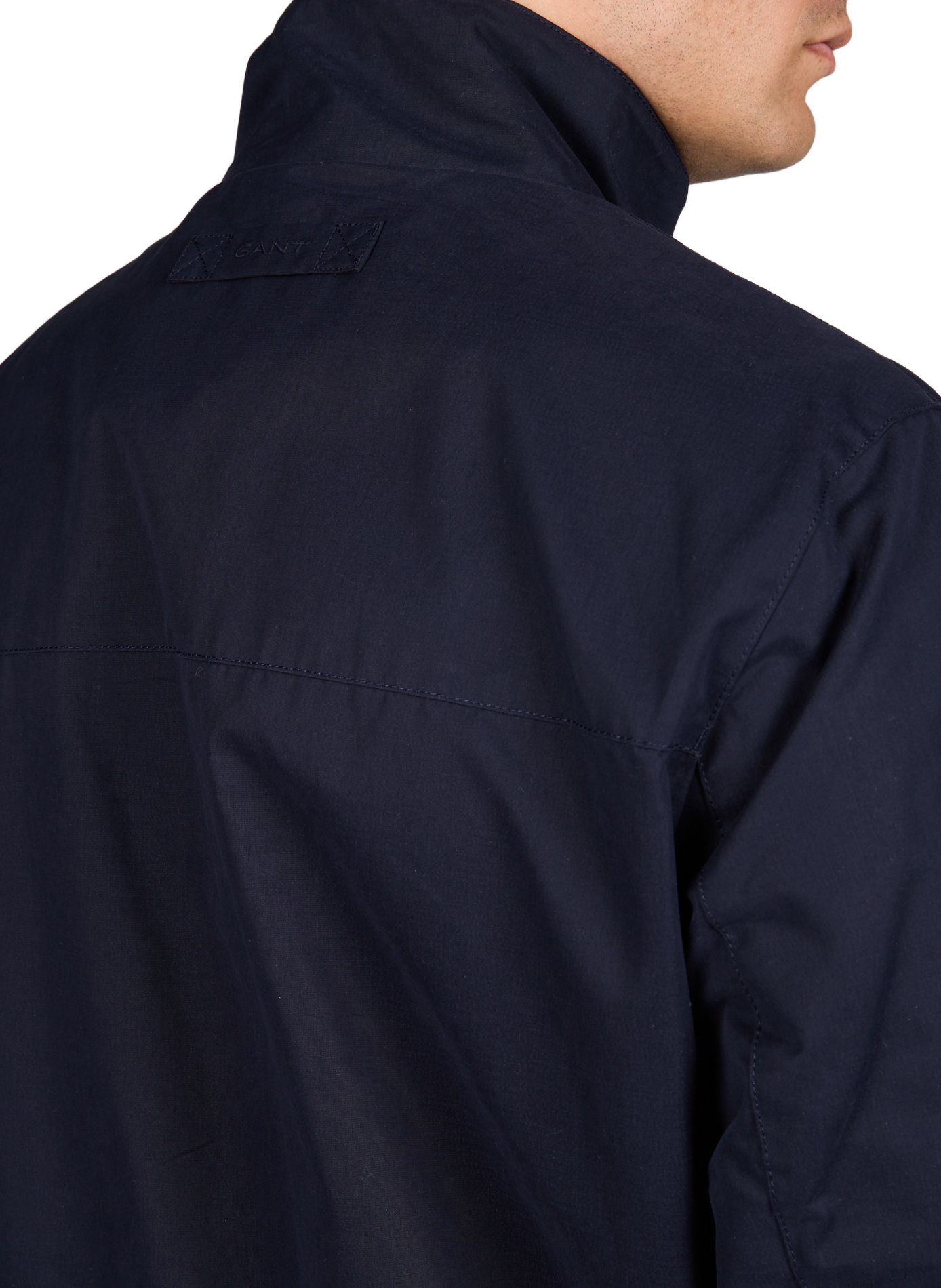 Blouson droit en coton mélangé GANT Bleu