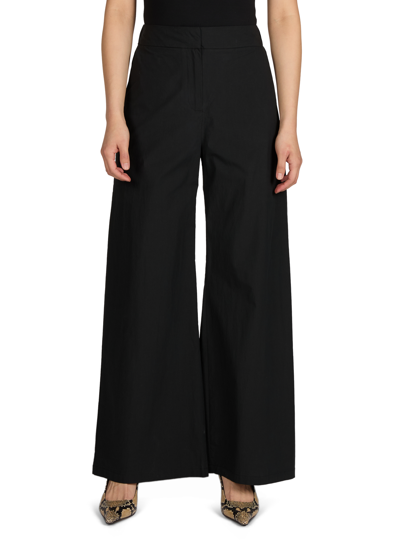 Bootcut cotton Jet trousers SUNCOO Black