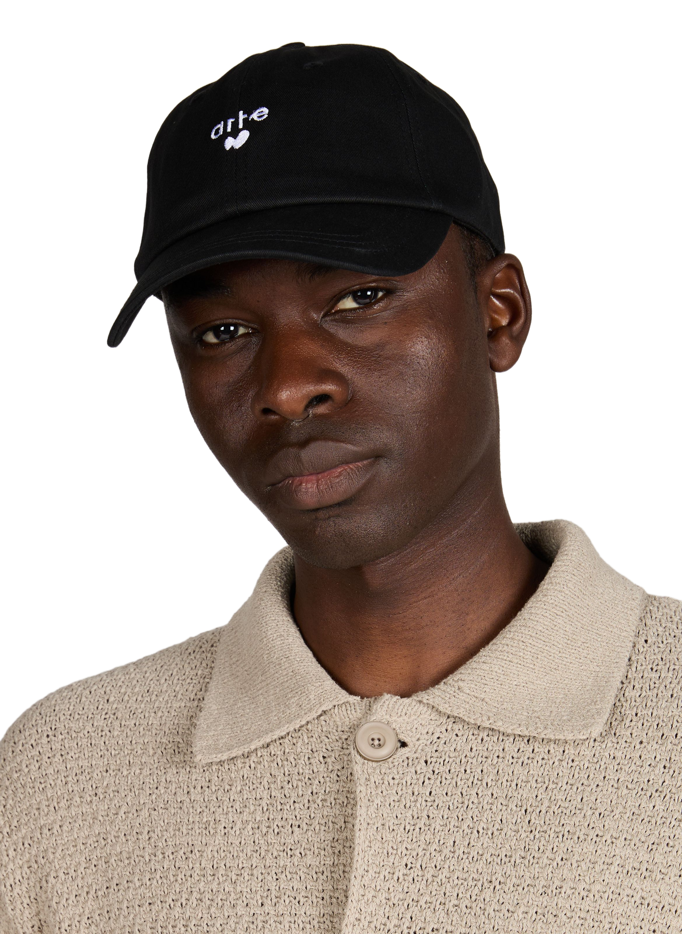 Casquette broderie logo en coton ARTE ANTWERP Noir
