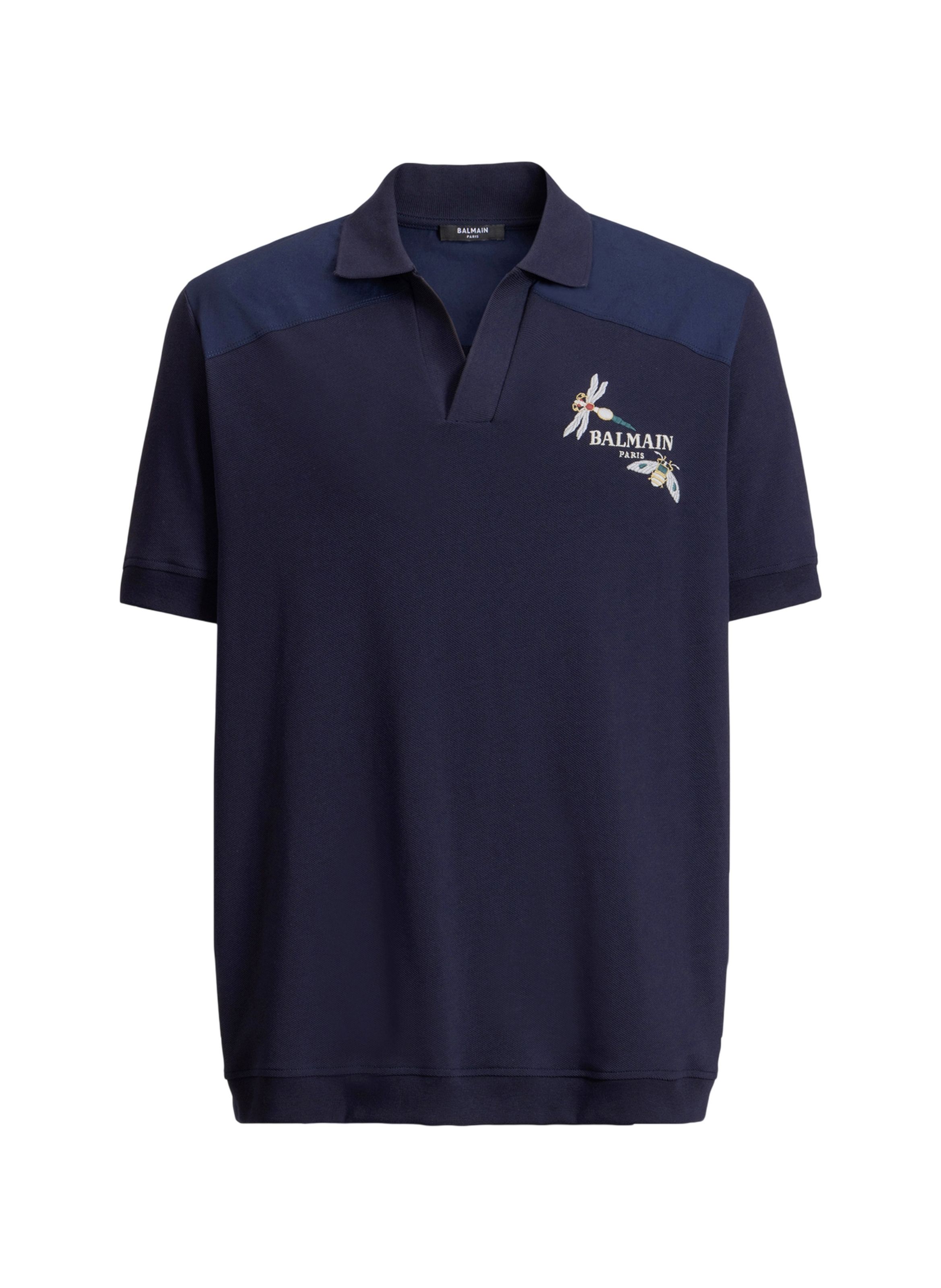 Polo balmain insect brodé BALMAIN Bleu
