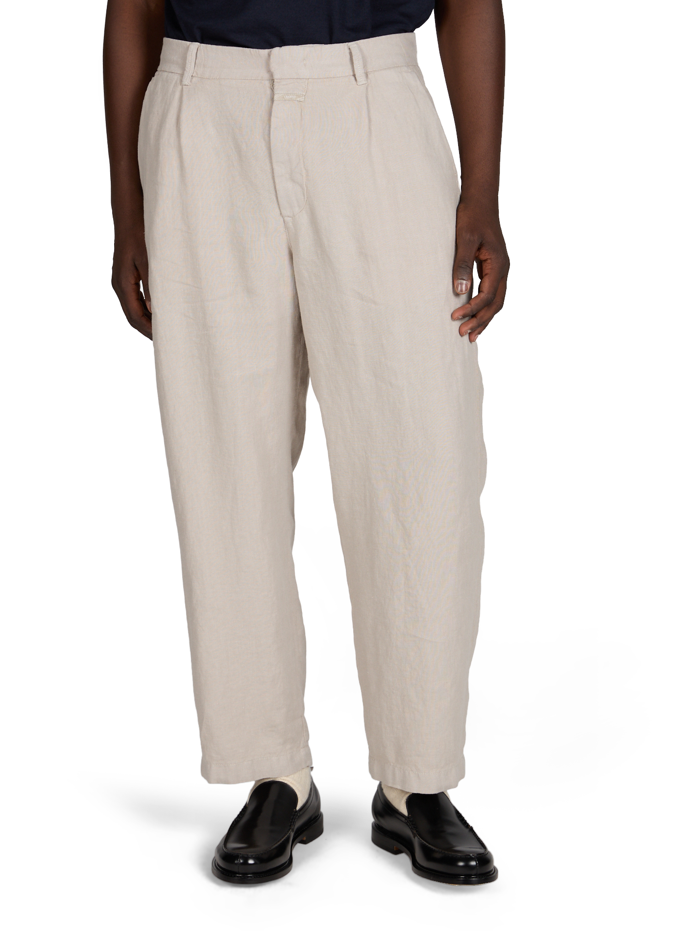 Pantalon droit Blomberg en lin CLOSED Gris