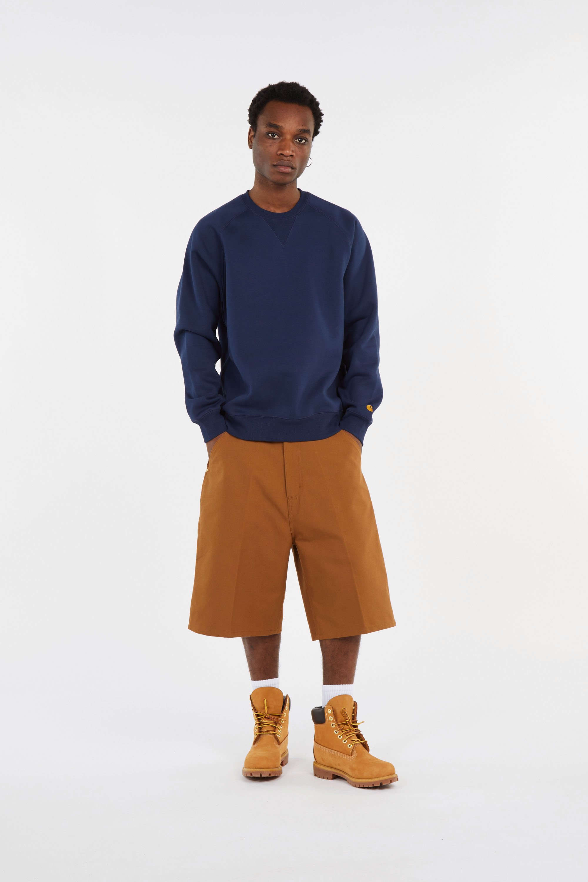 Sweatshirt chase CARHARTT WIP Bleu