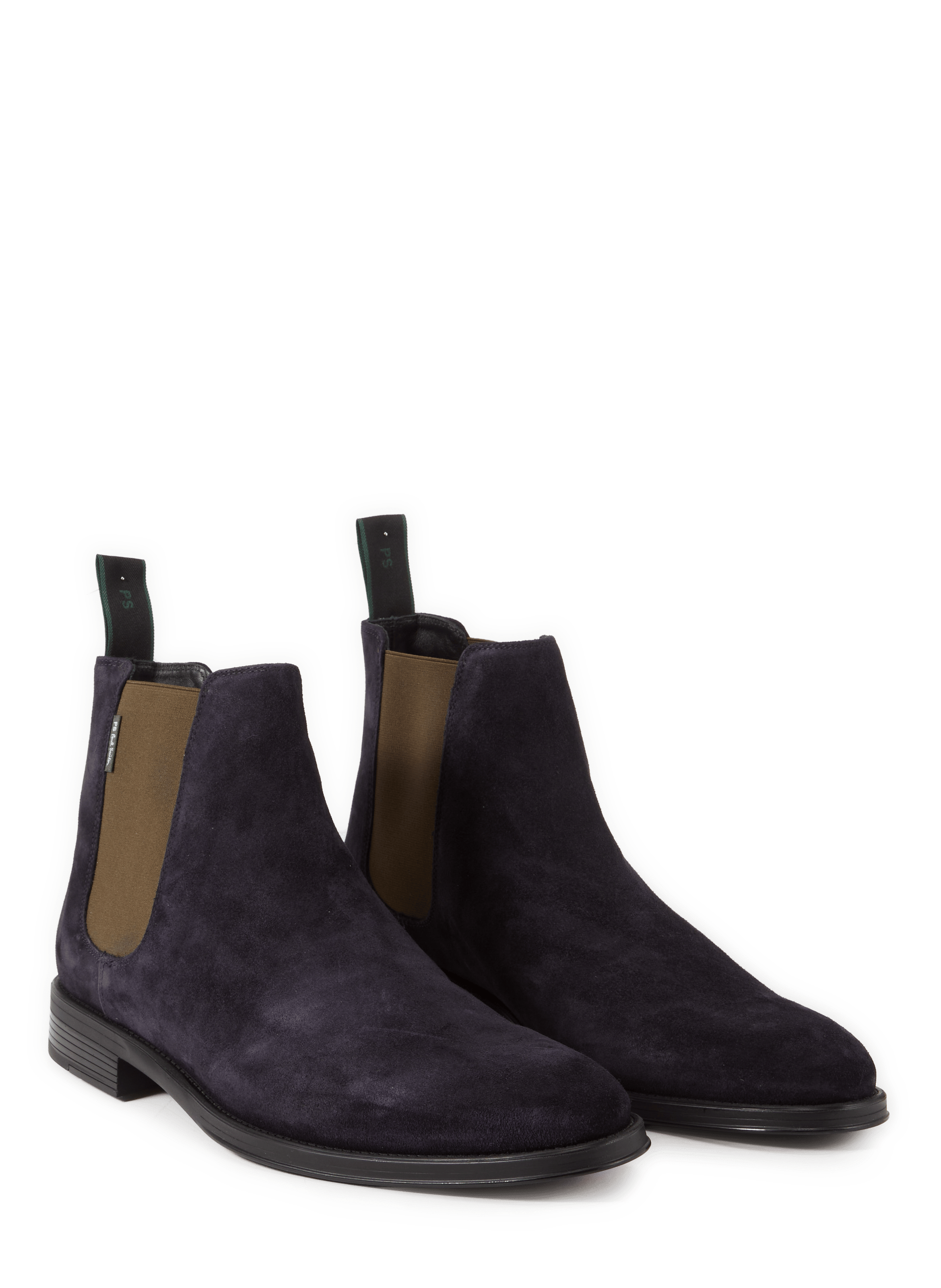 Mixed leather ankle boots PAUL SMITH Blue