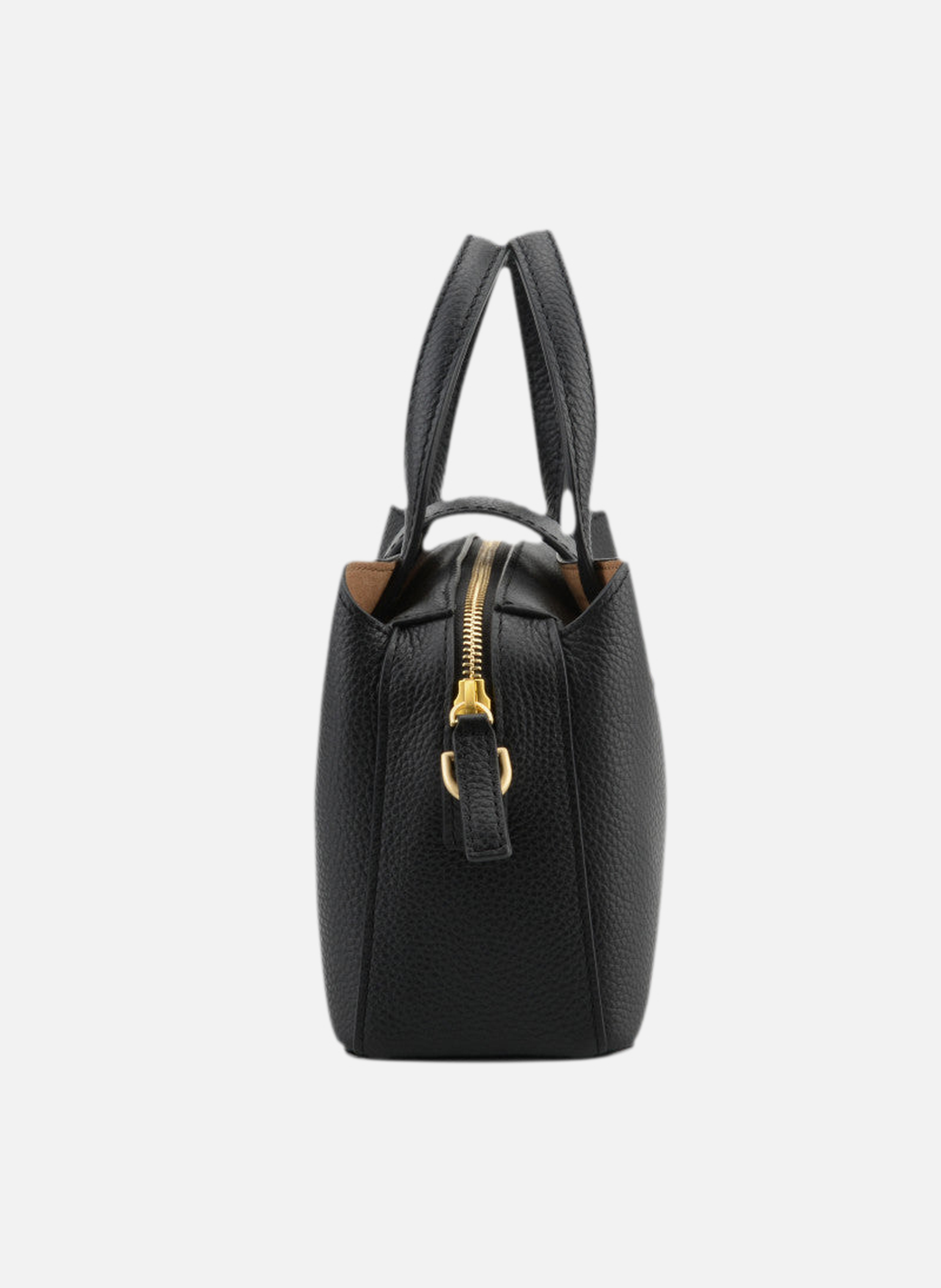 Cavalcade | sac porté épaule mm en cuir de vachette | Noir POURCHET Femme
