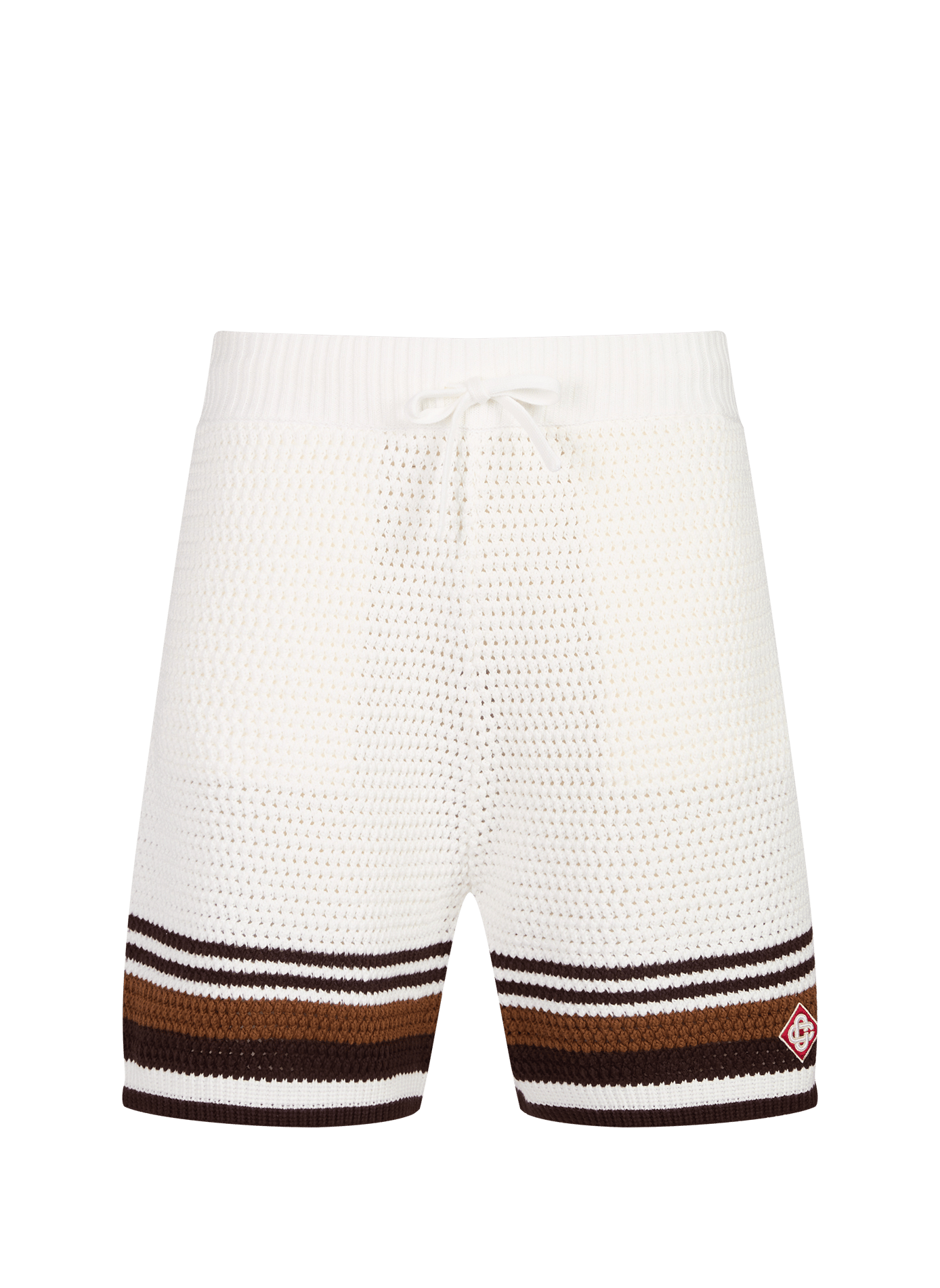 Kurzer Baumwollstrick-Pullover CASABLANCA PARIS Mehrfarbig