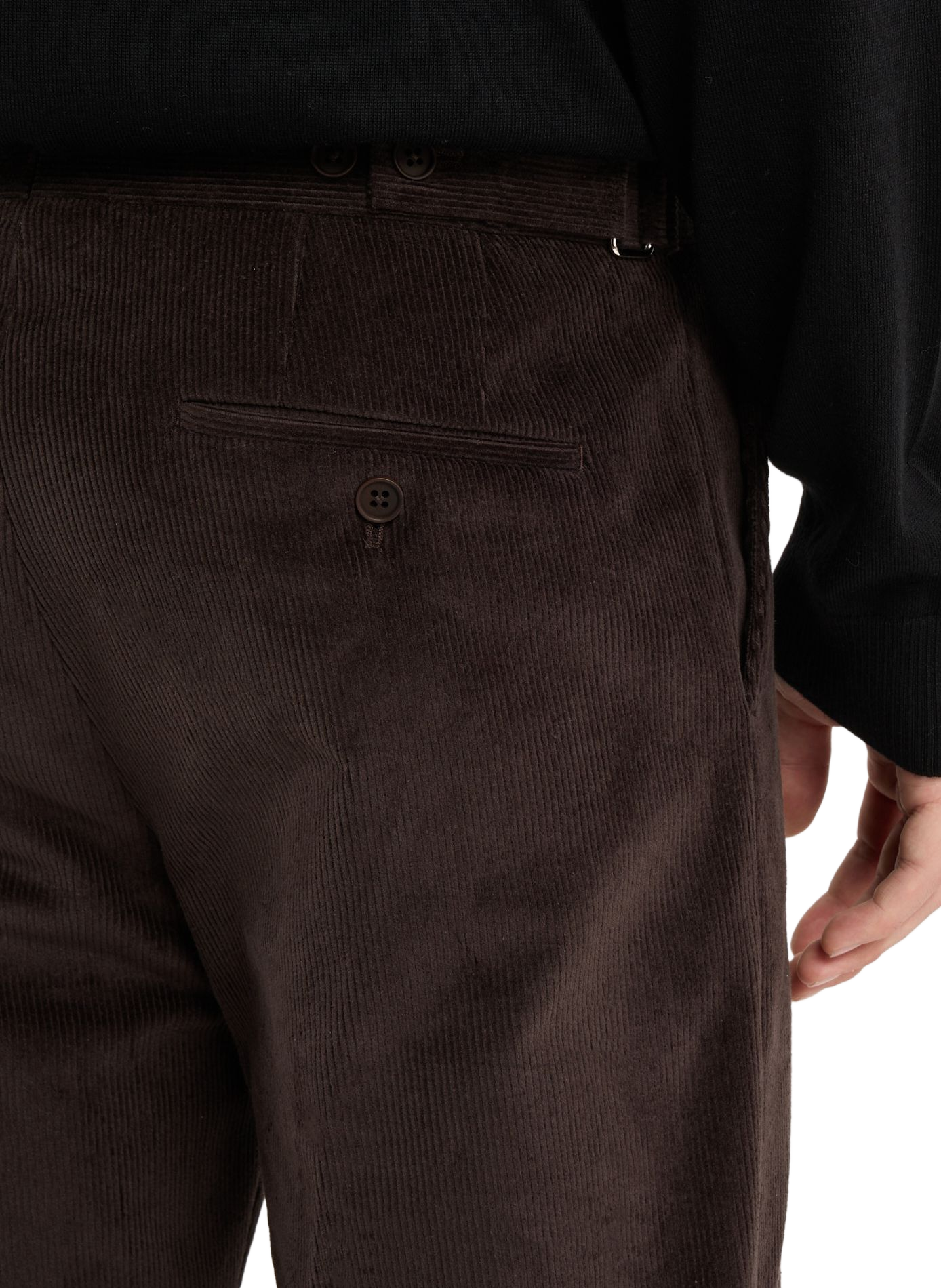 Pantalon Ilene en velours côtelé de coton SAISON 1865 Bleu