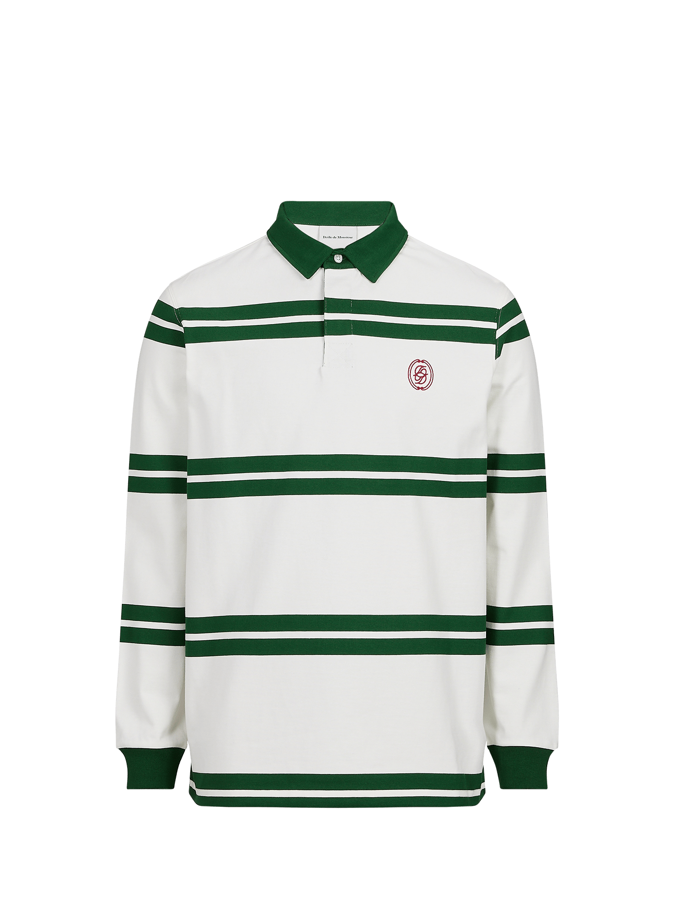 Striped polo shirt DROLE DE MONSIEUR Green