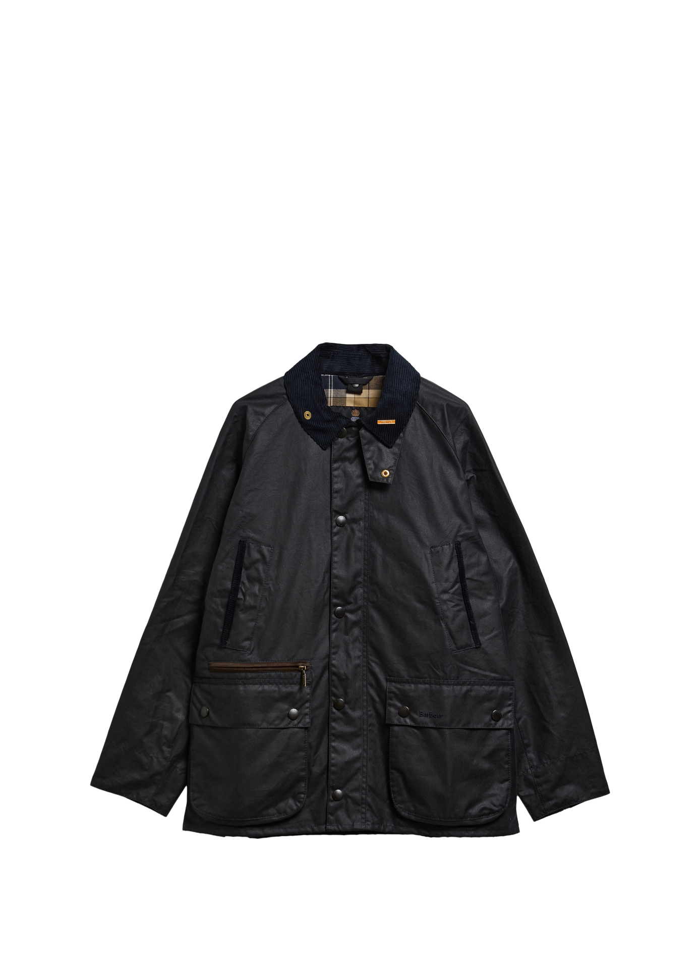 Veste col montant en coton BARBOUR Bleu
