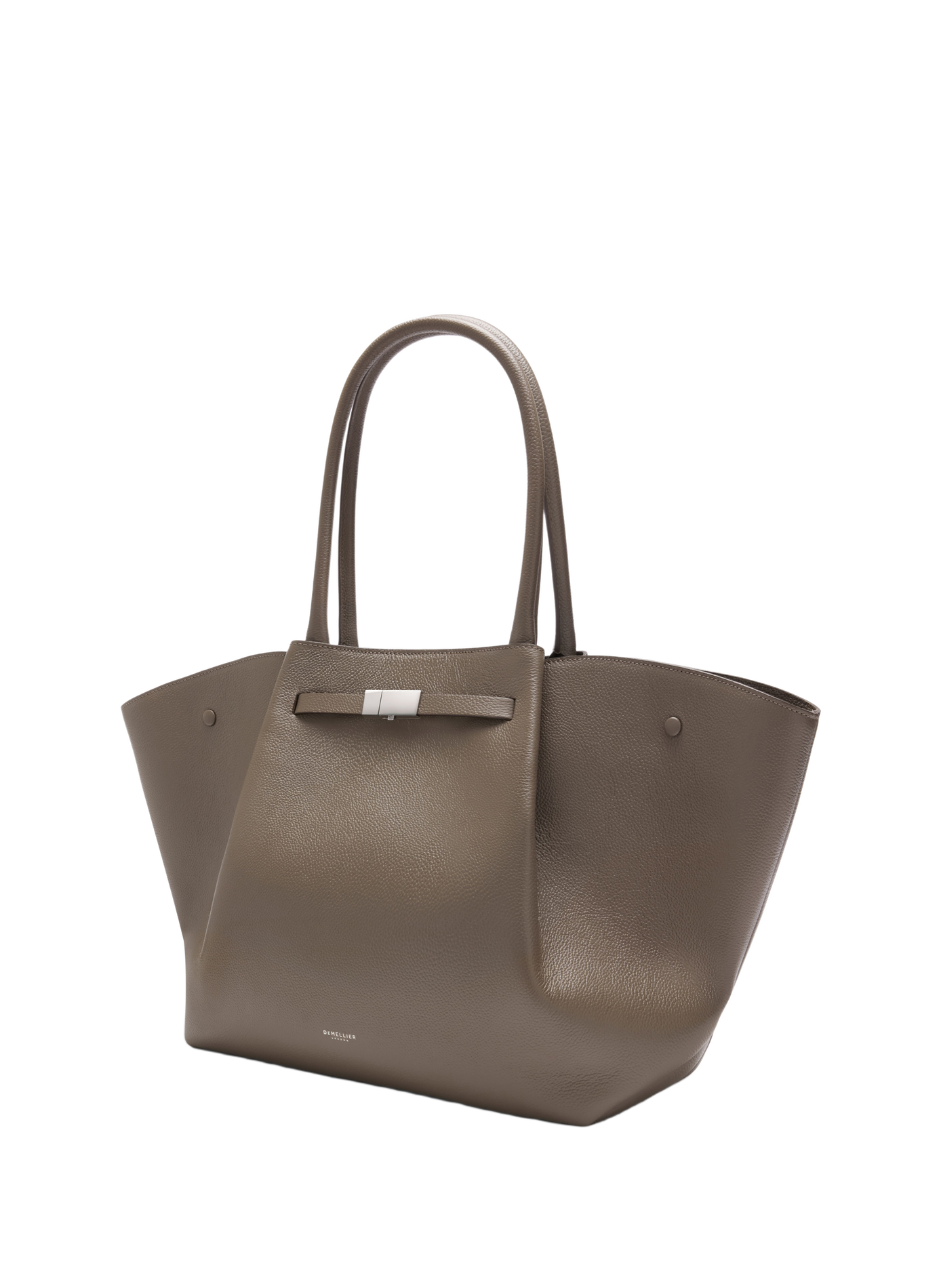 Sac à main New York en cuir DEMELLIER LONDON Marron