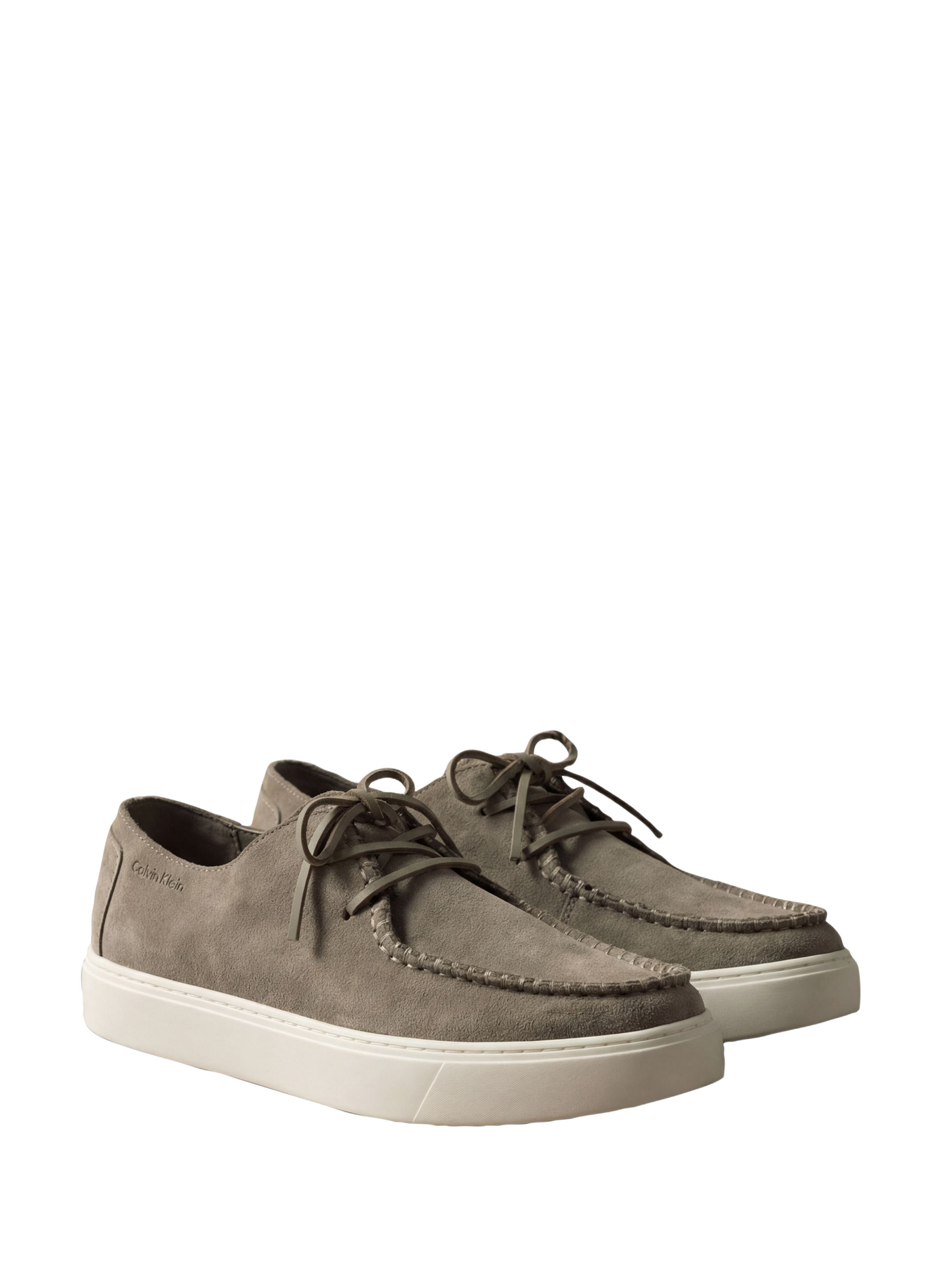 Bootsschuhe aus Wildleder-Leder CALVIN KLEIN Beige