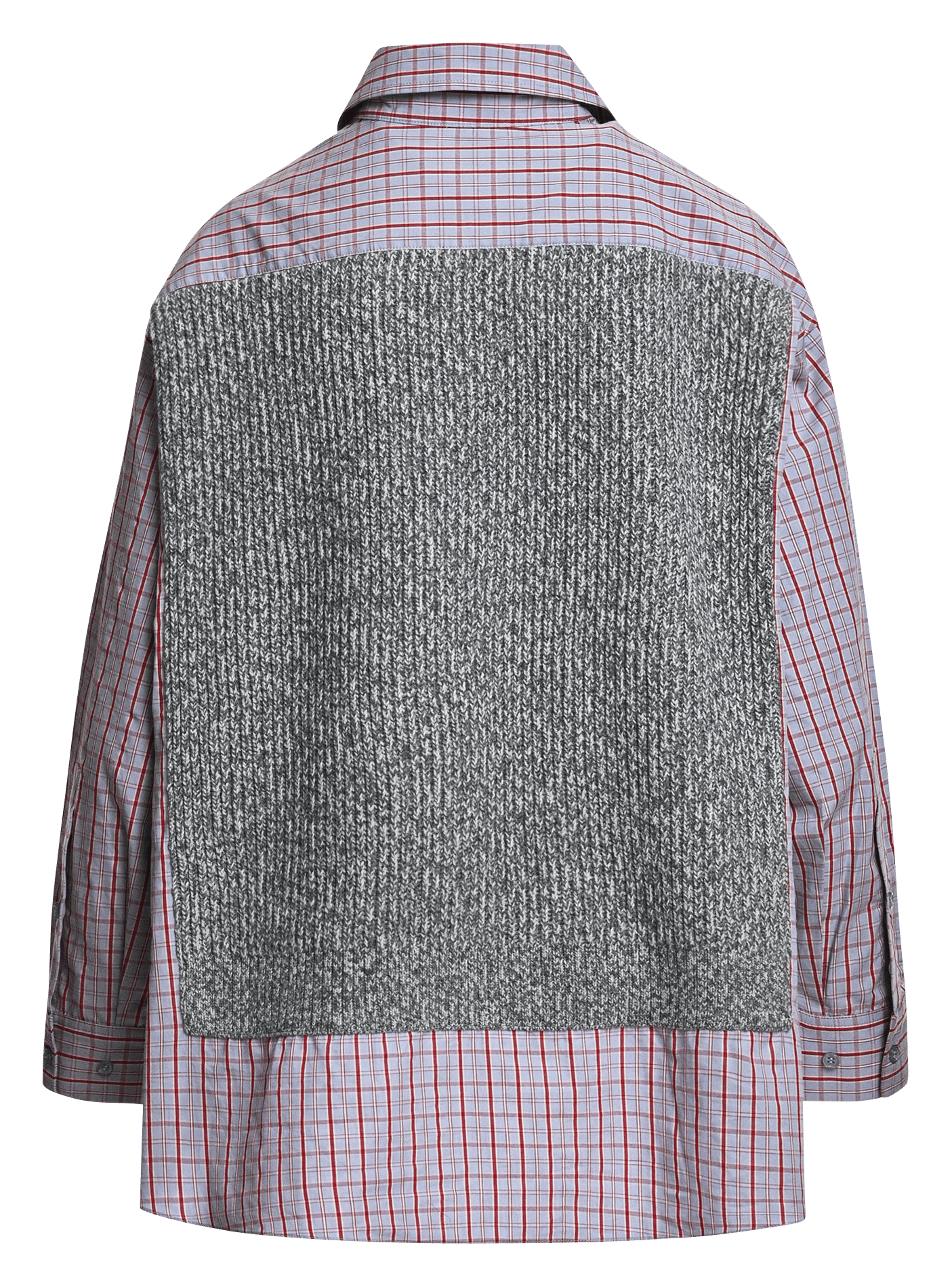Chemise oversize superposée en laine kute ESSENTIEL ANTWERP Gris