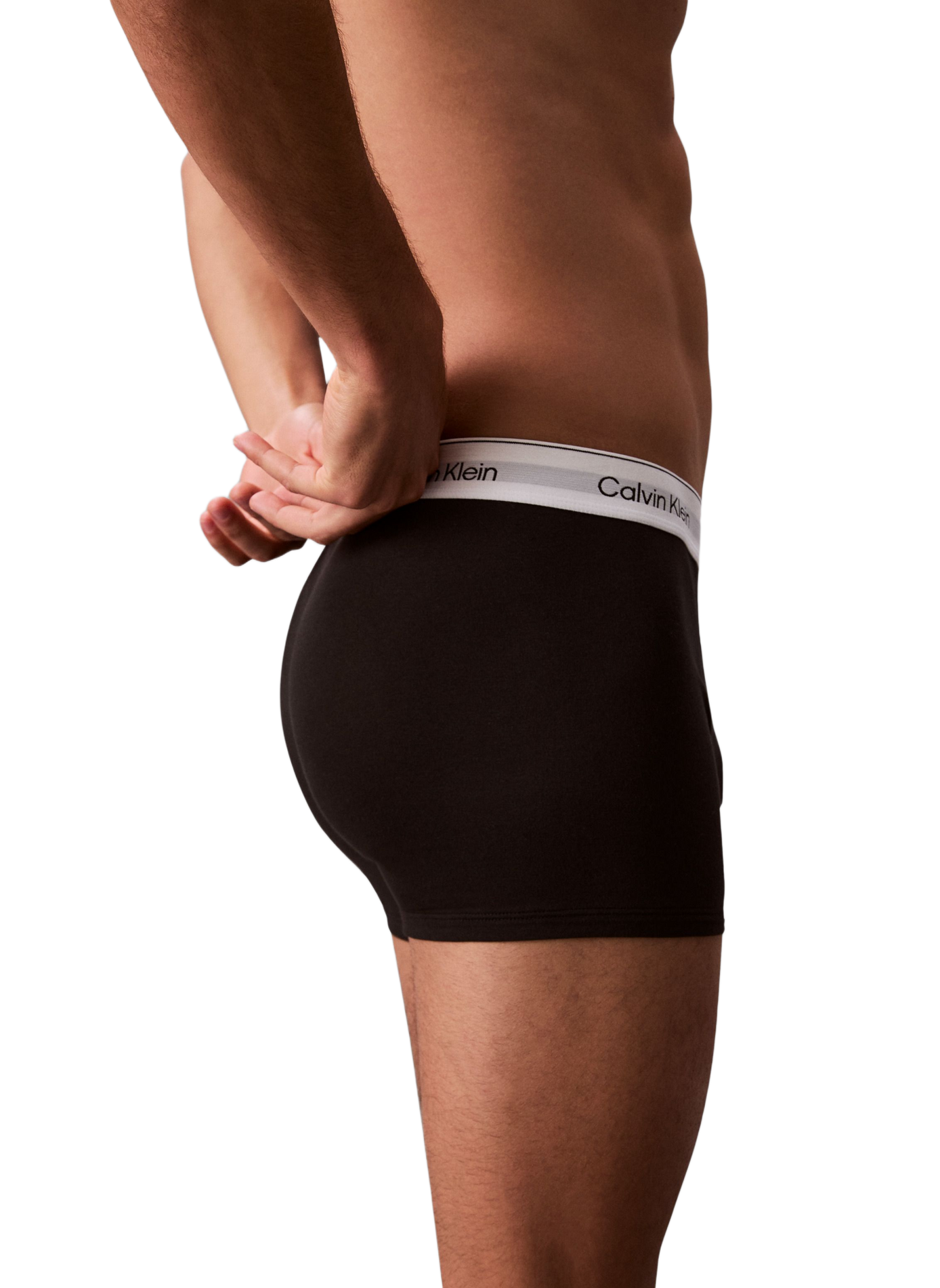Set of 5 Boxershorts mit Logo aus Baumwolle CALVIN KLEIN Schwarz