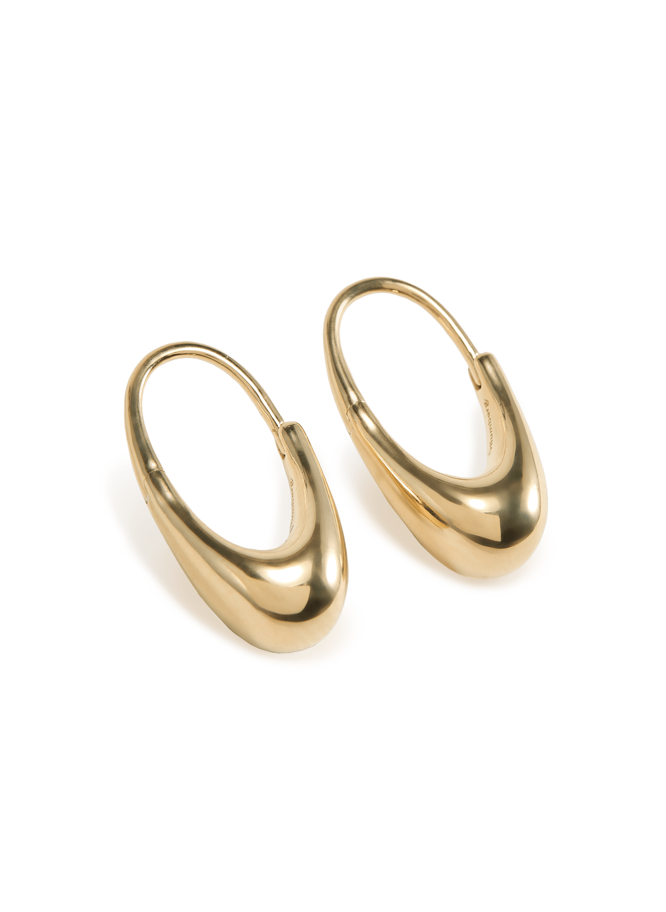 Silver earrings OTIUMBERG Golden