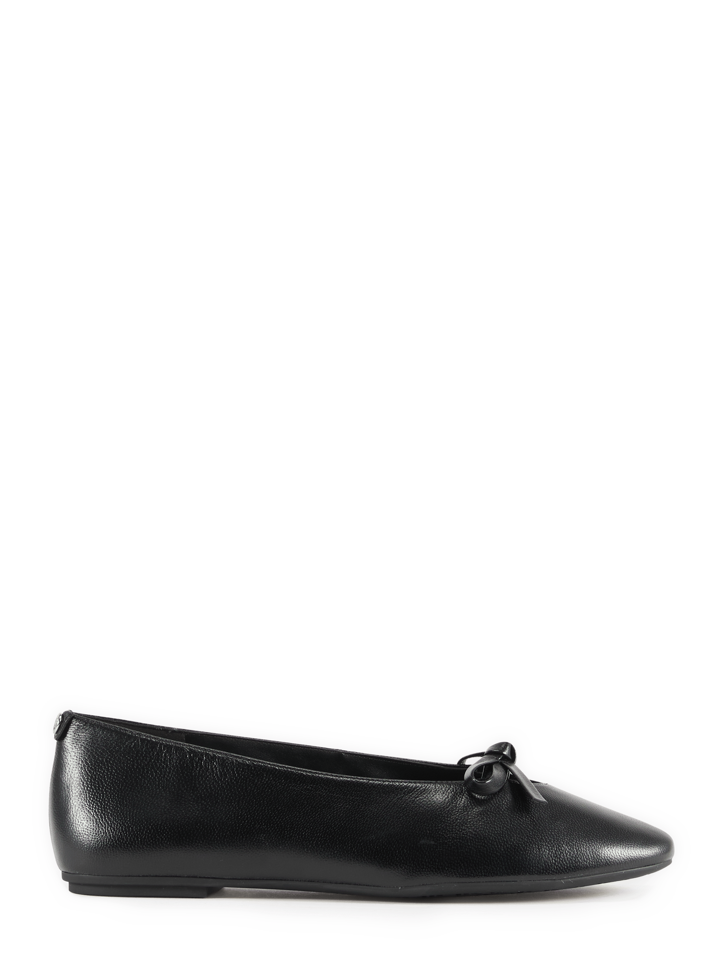 Leather bow ballet flats MICHAEL KORS Black
