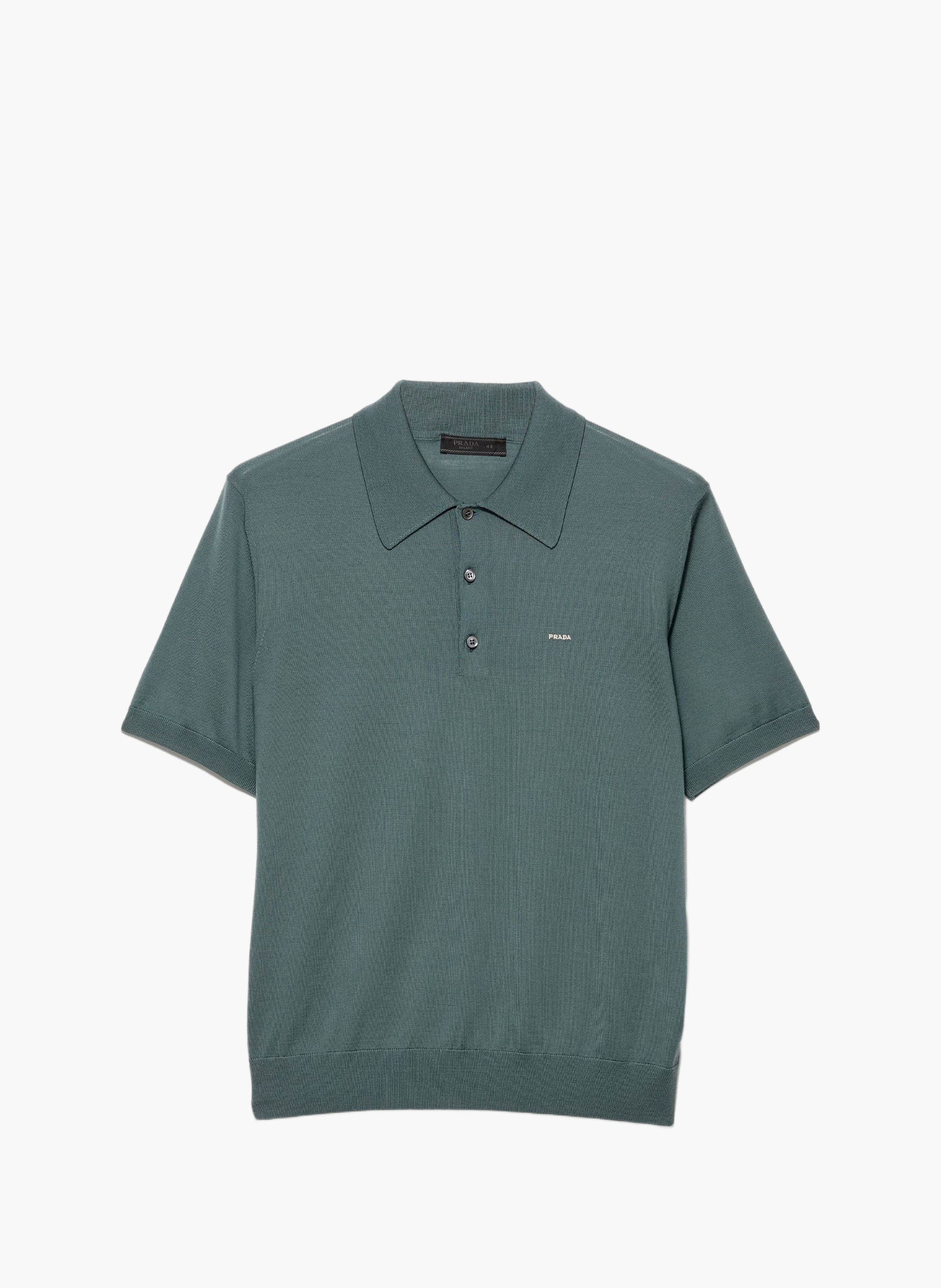 Polo en laine extra fine PRADA Vert