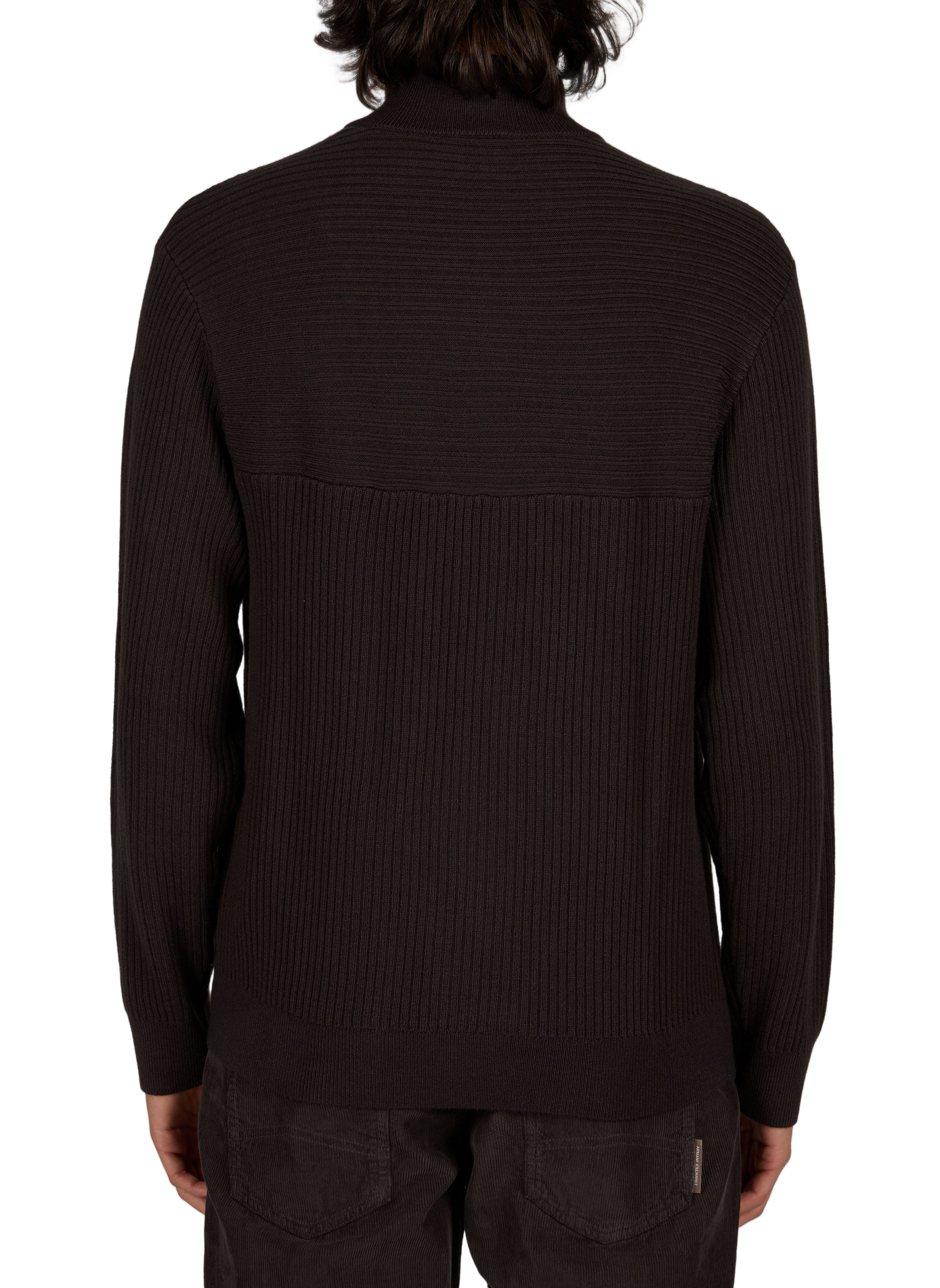 Pull droit en maille ARMANI EXCHANGE Marron