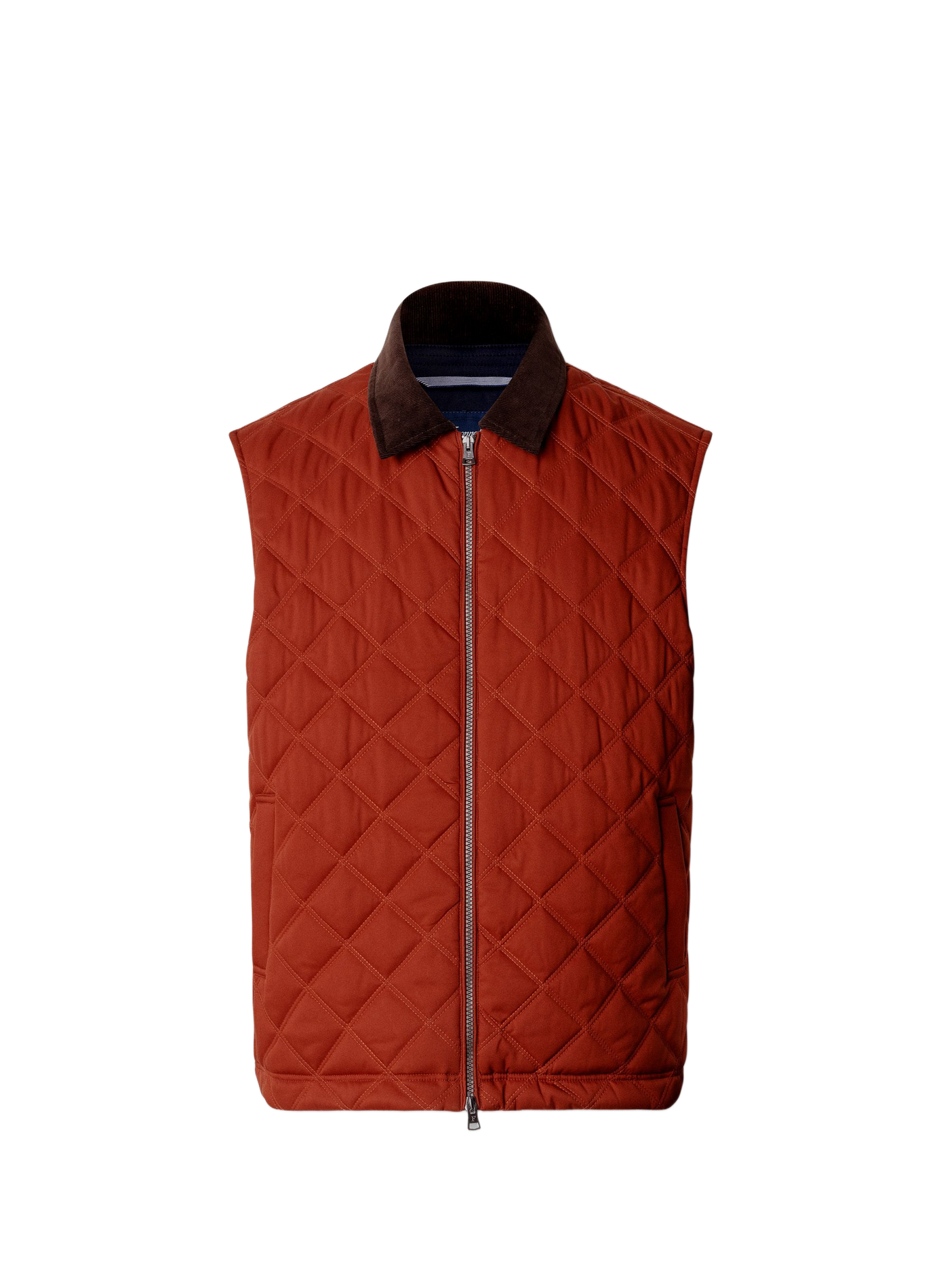 Veste matelassée droite zippée FACONNABLE Brown