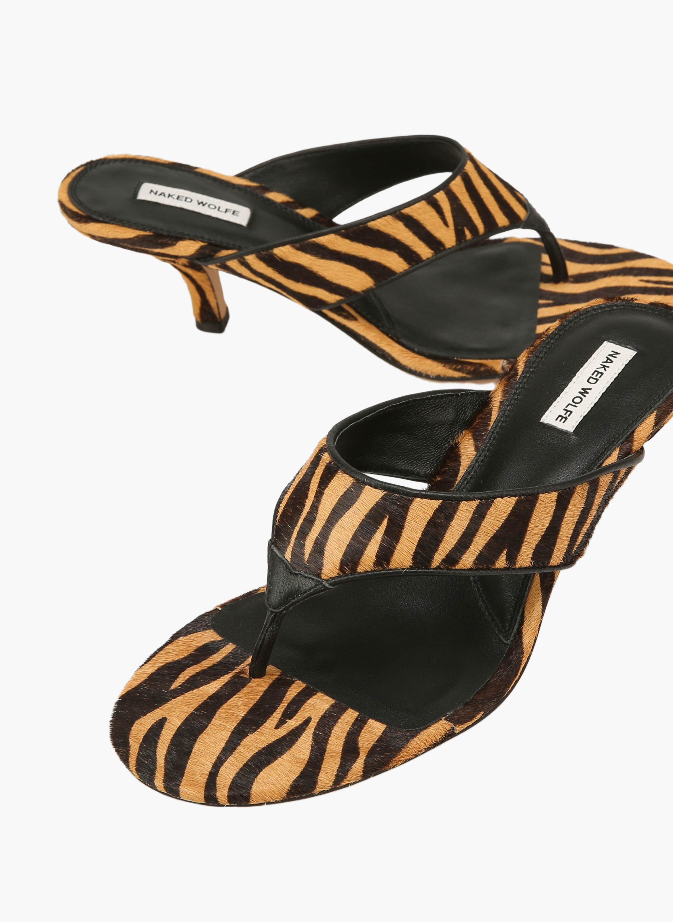 Marley Absatzschuhe aus Kalbsfellleder NAKED WOLFE Gestreift