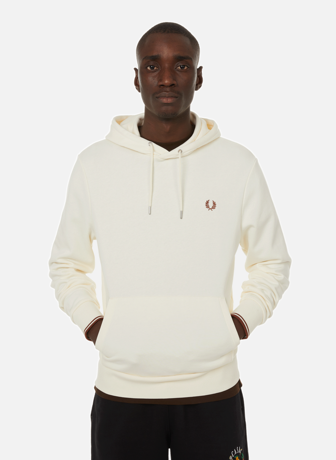 Hoodie with piping FRED PERRY