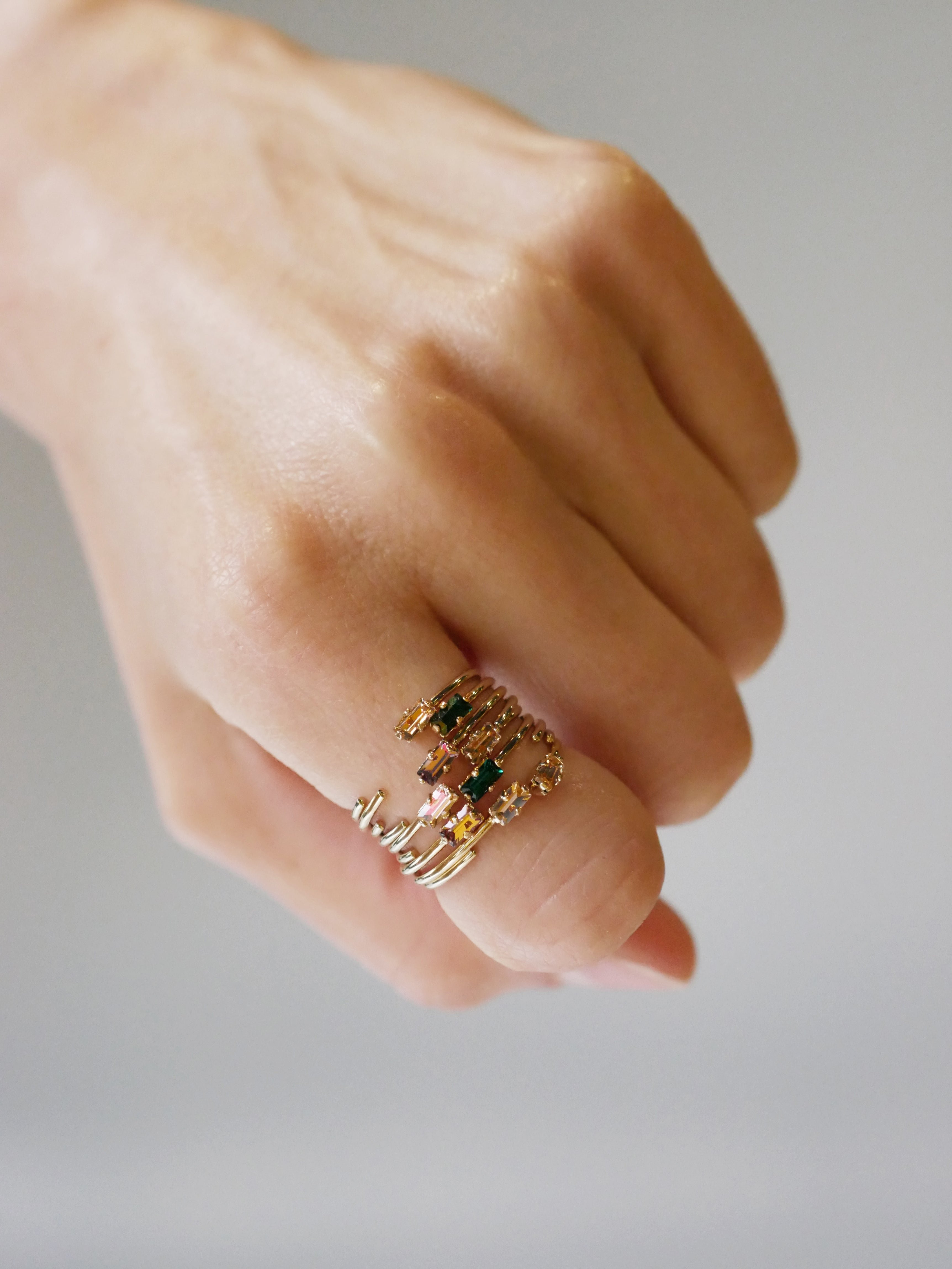 Bague ajustable jules APRIL PLEASE Argent