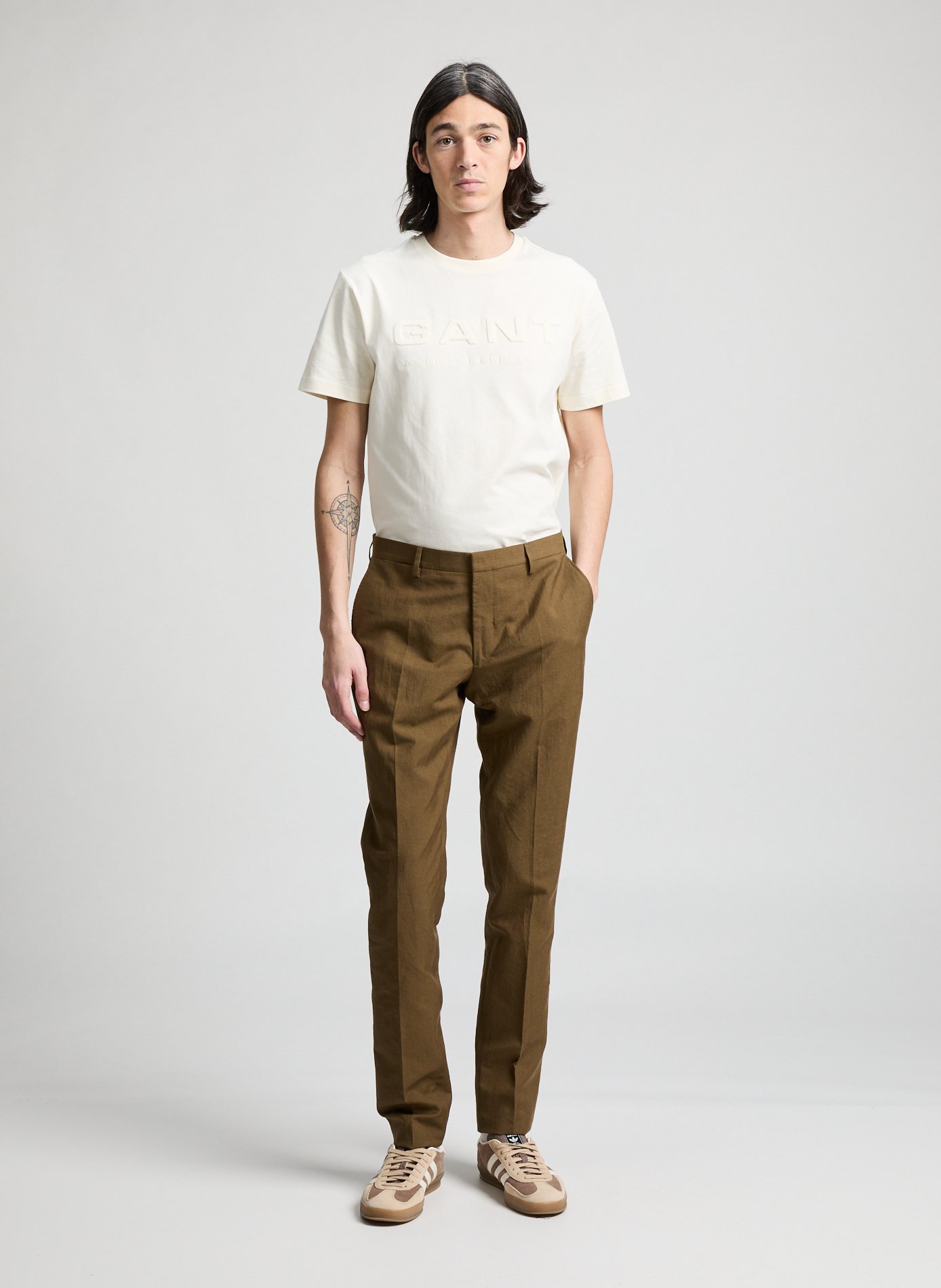 Linen Flin Shirt AU PRINTEMPS PARIS Khaki