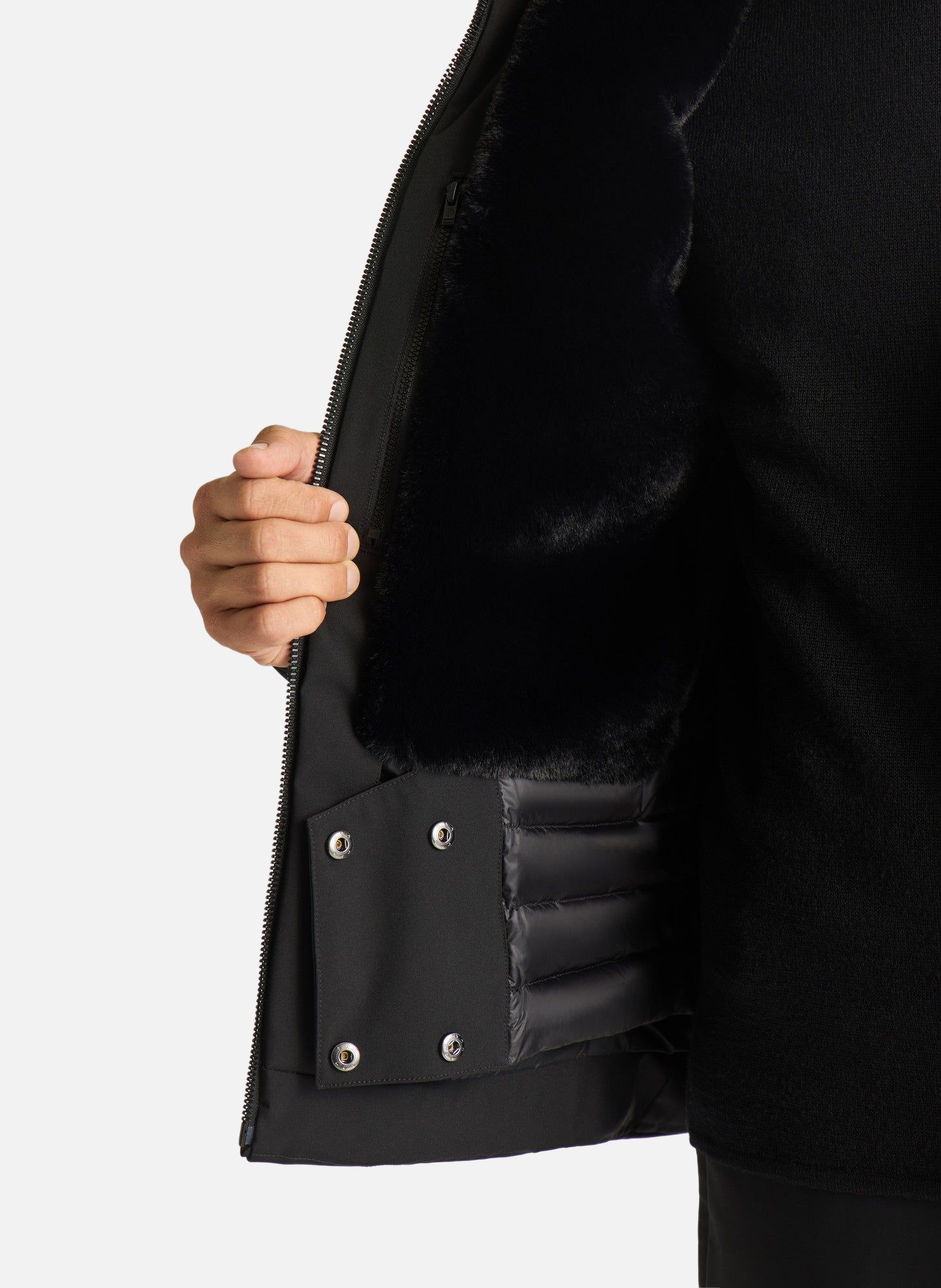 Veste de ski berlioz col montant coupe regular FUSALP Noir