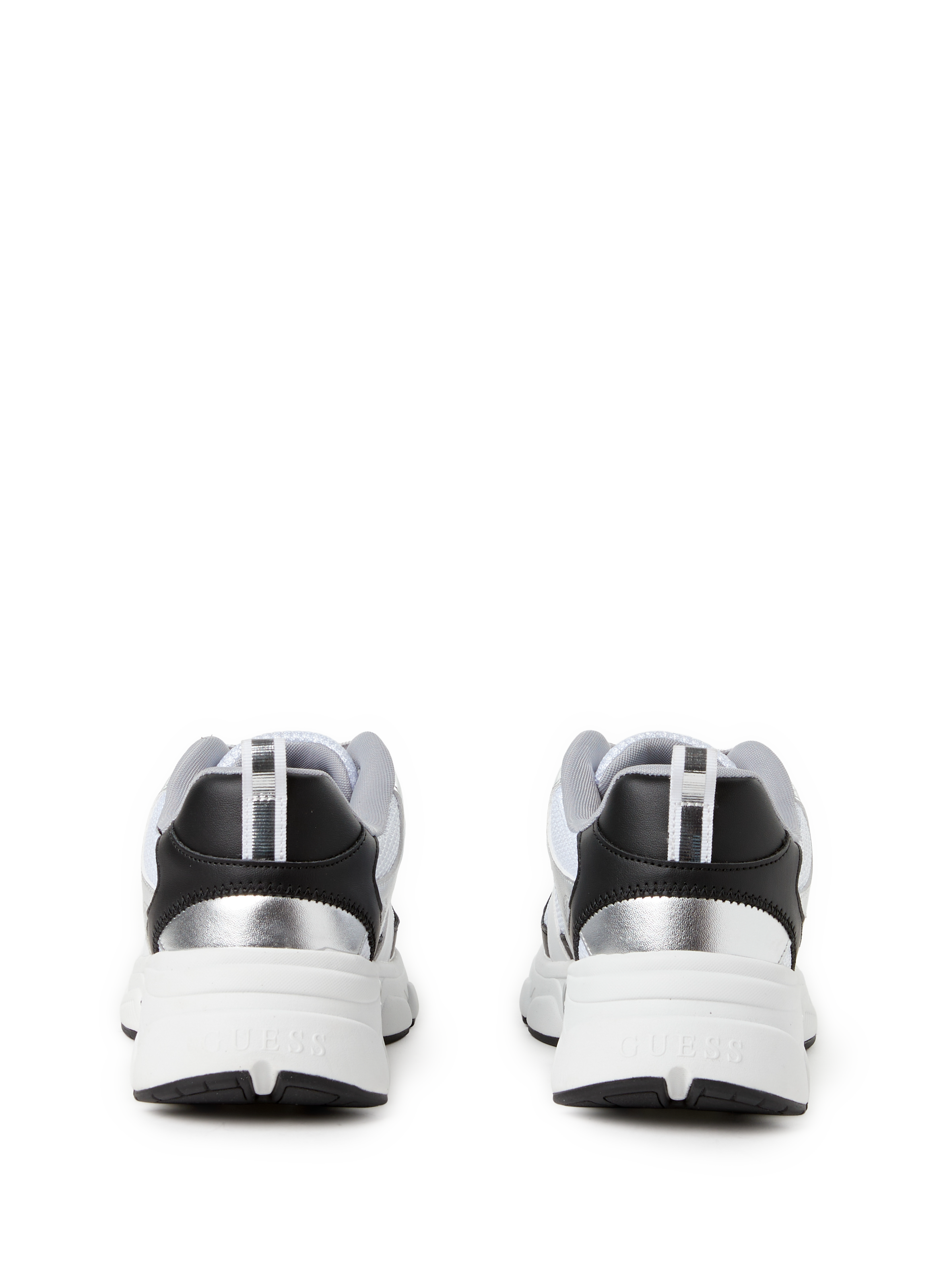Baskets bi-matière GUESS Blanc