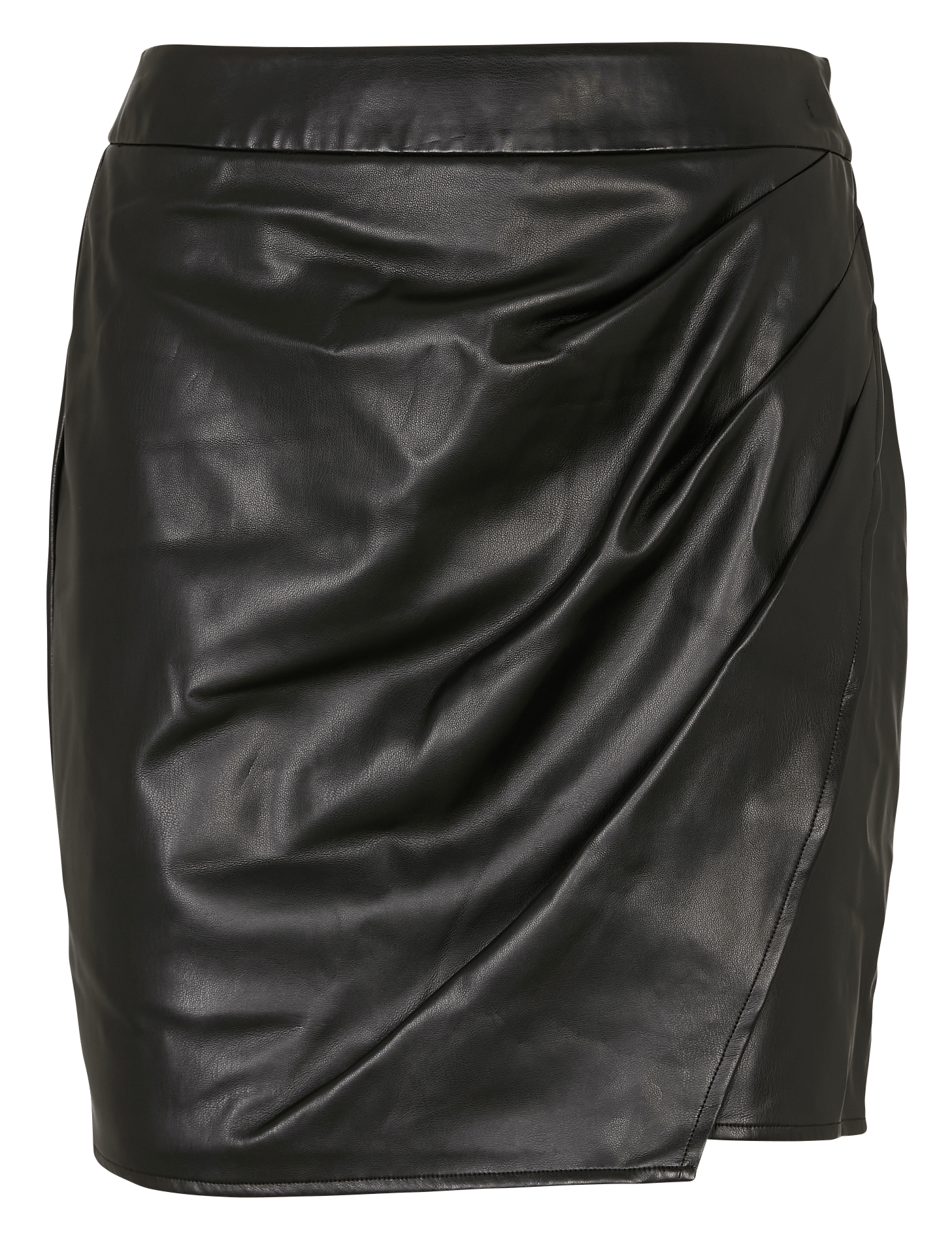 Jupe droite courte Noir