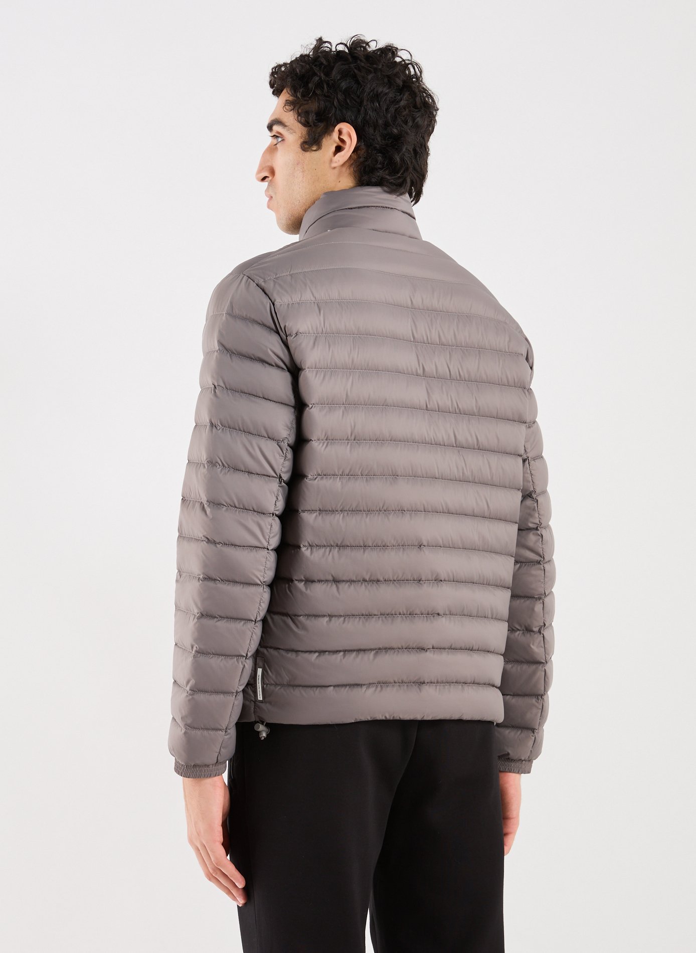 Quilted straight down jacket ARMANI EXCHANGE Brown