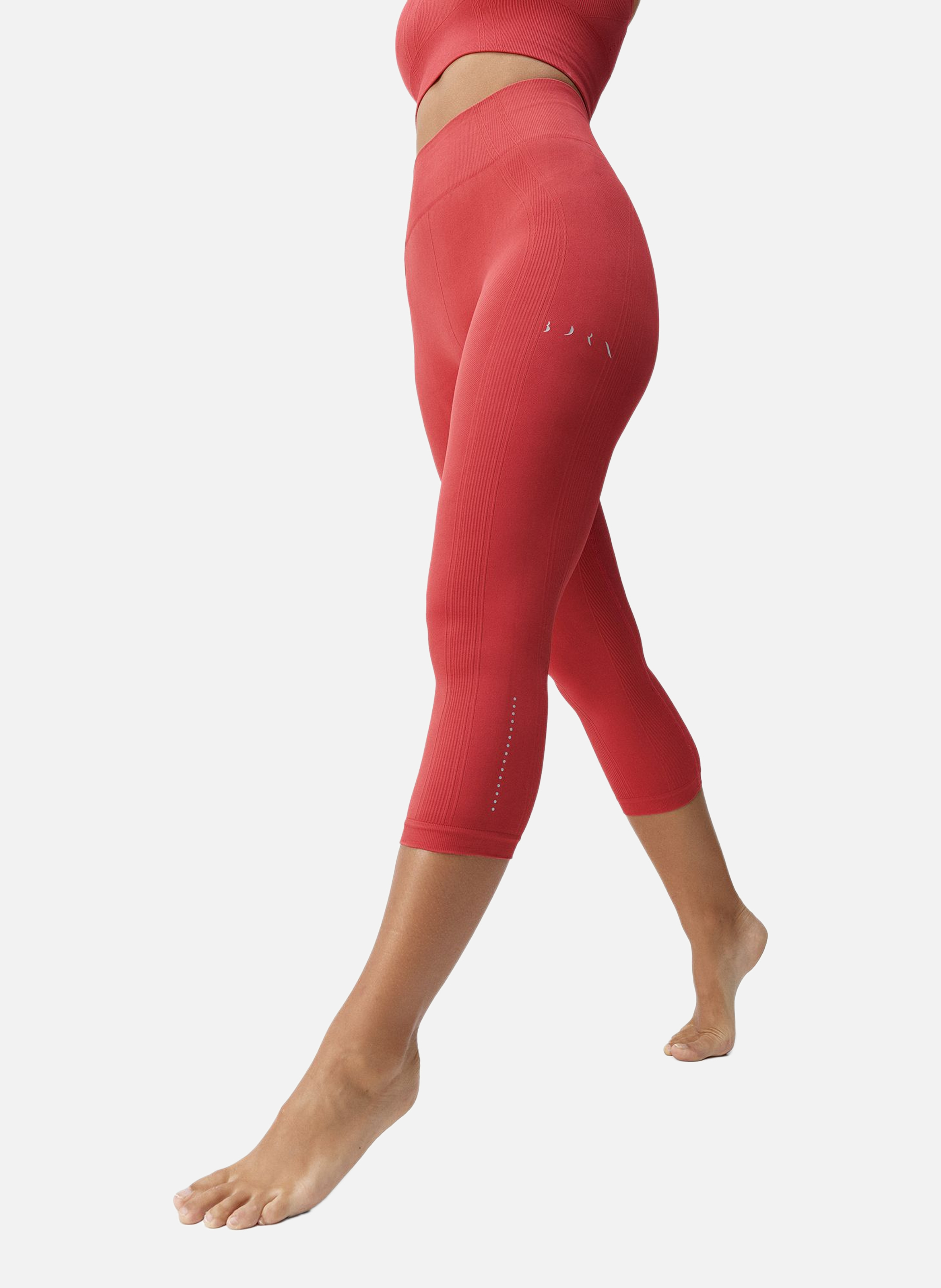 Legging de sport capri seamless zina BORN LIVING YOGA Orange