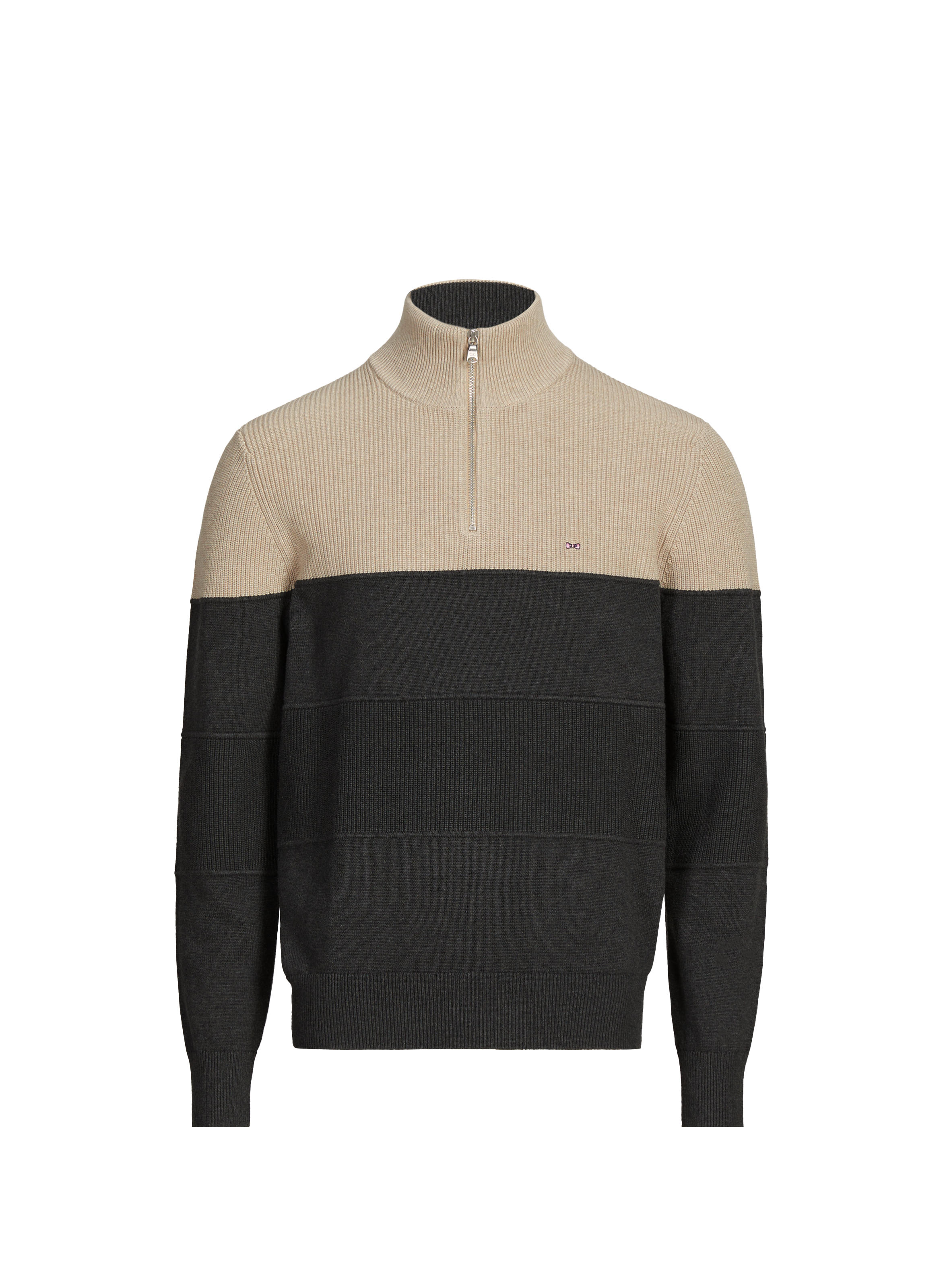 Zip-Neck Jumper EDEN PARK Grey