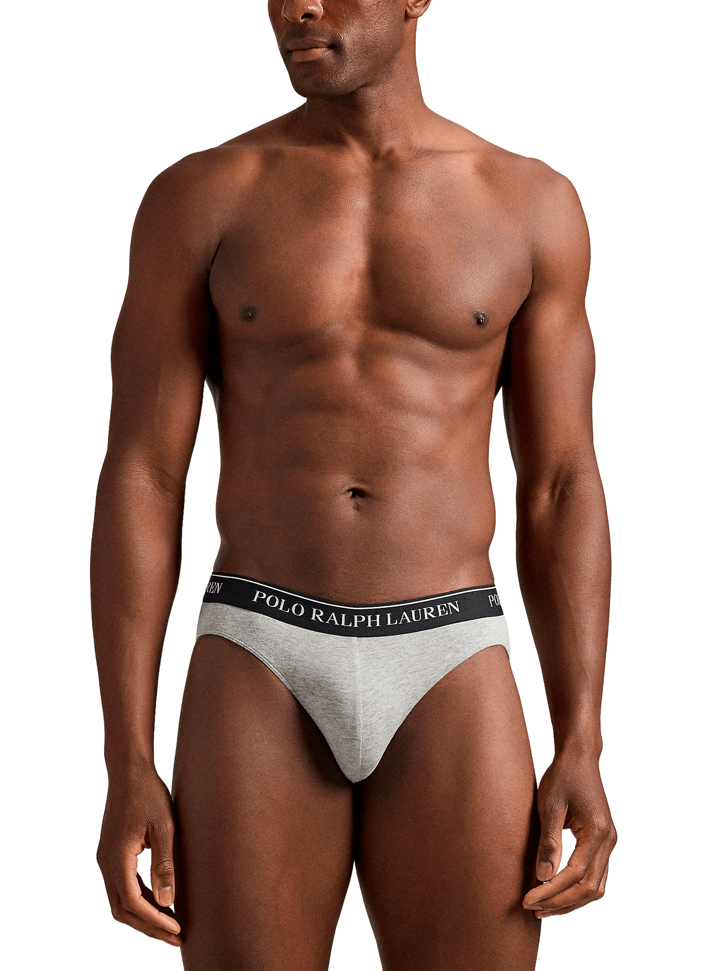 Lot de trois slips en coton Multicolore