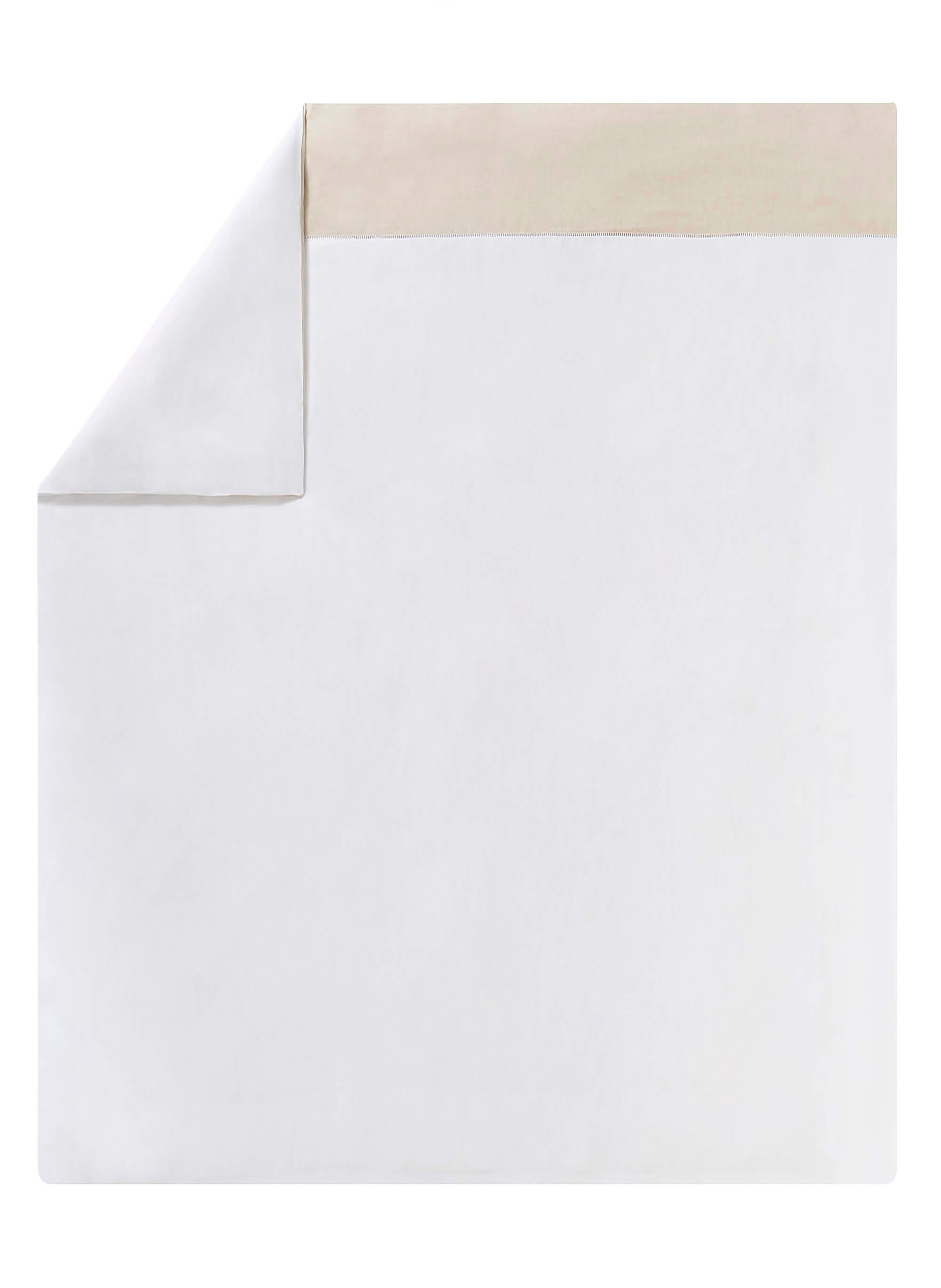 Housse de couette bicolore en lin métis, paris ALEXANDRE TURPAULT Beige