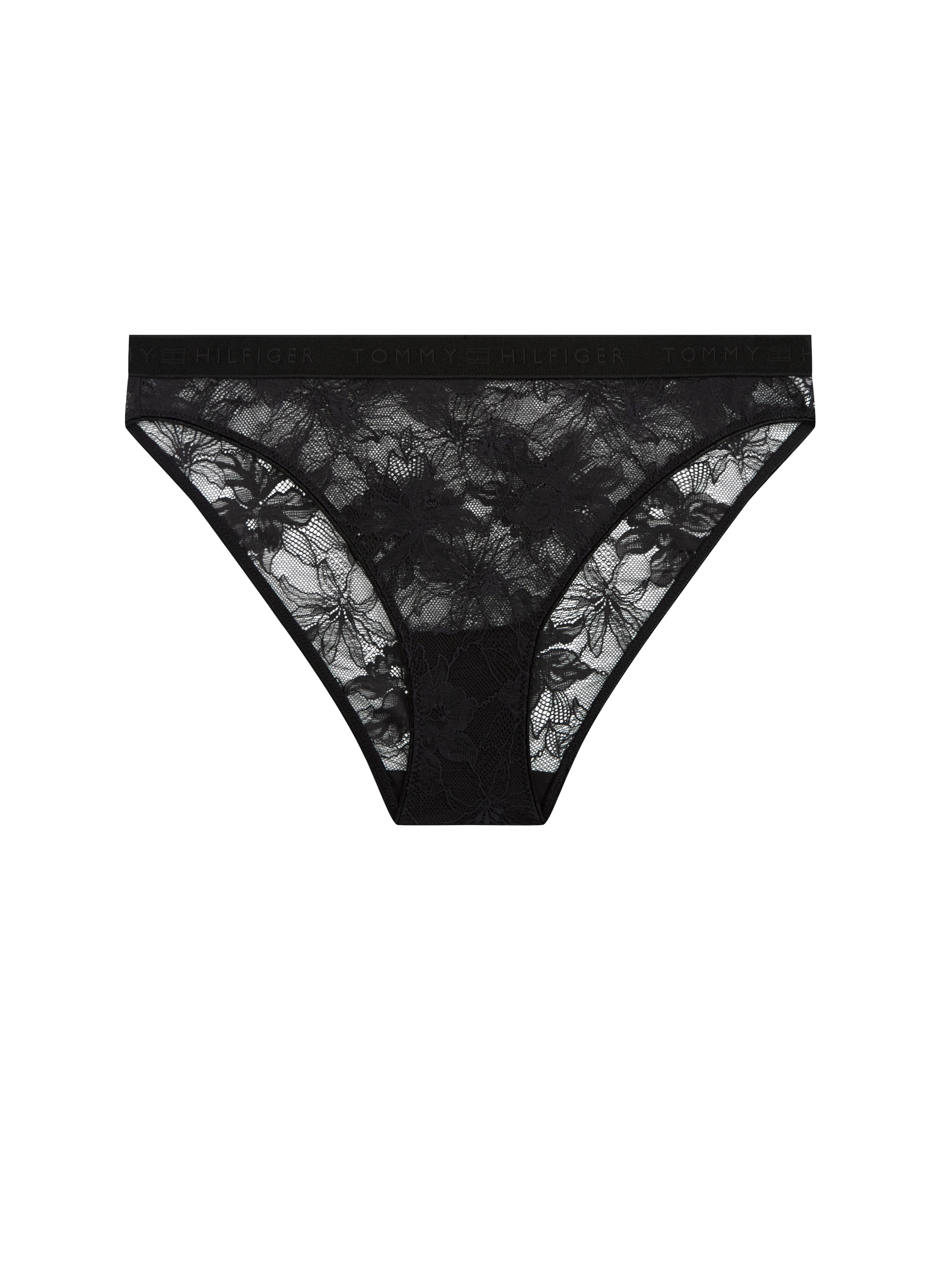 Sheer lace culottes TH MODERN LACE Black