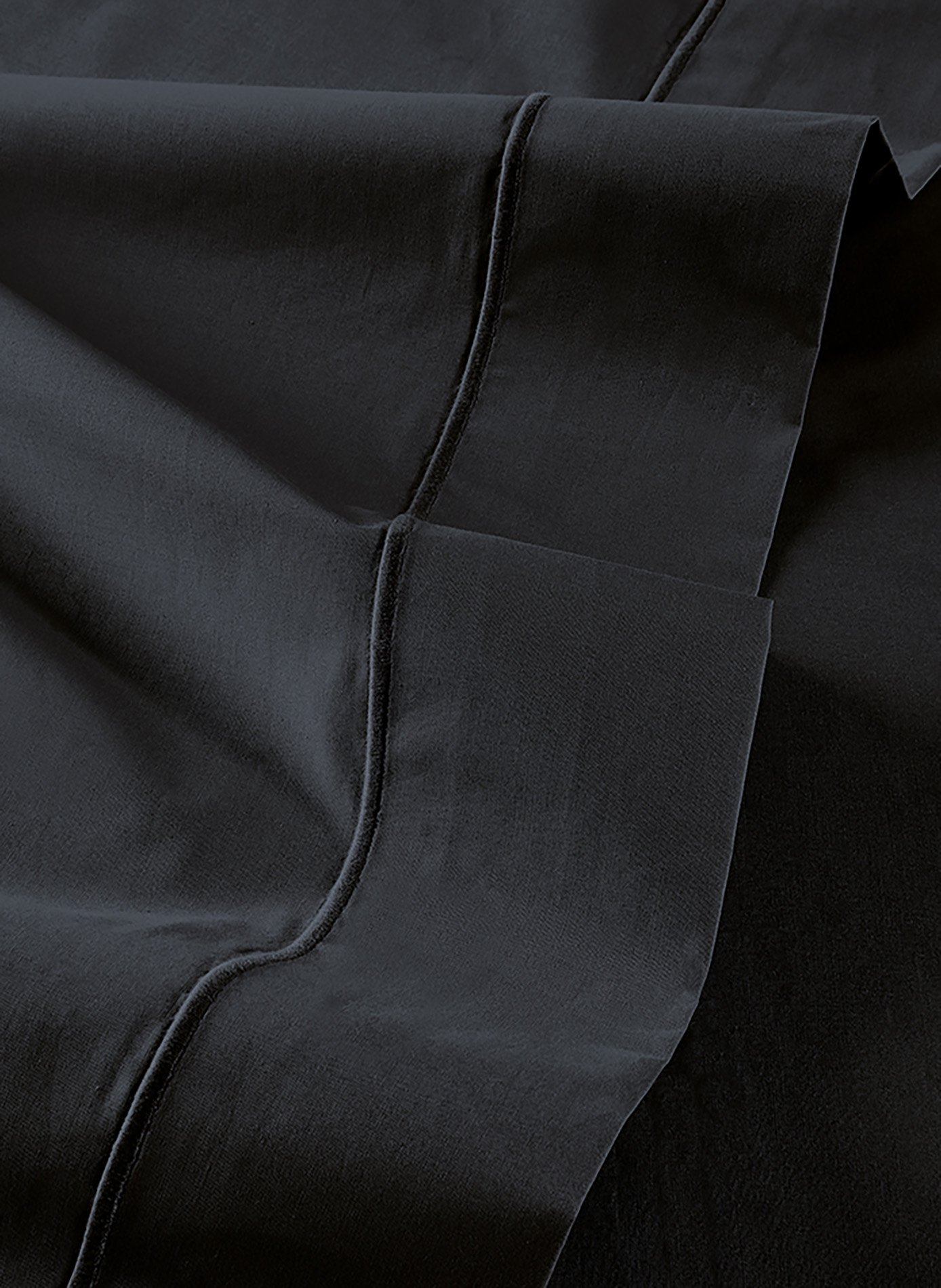 Drap plat vexin fusain ANNE DE SOLENE Noir