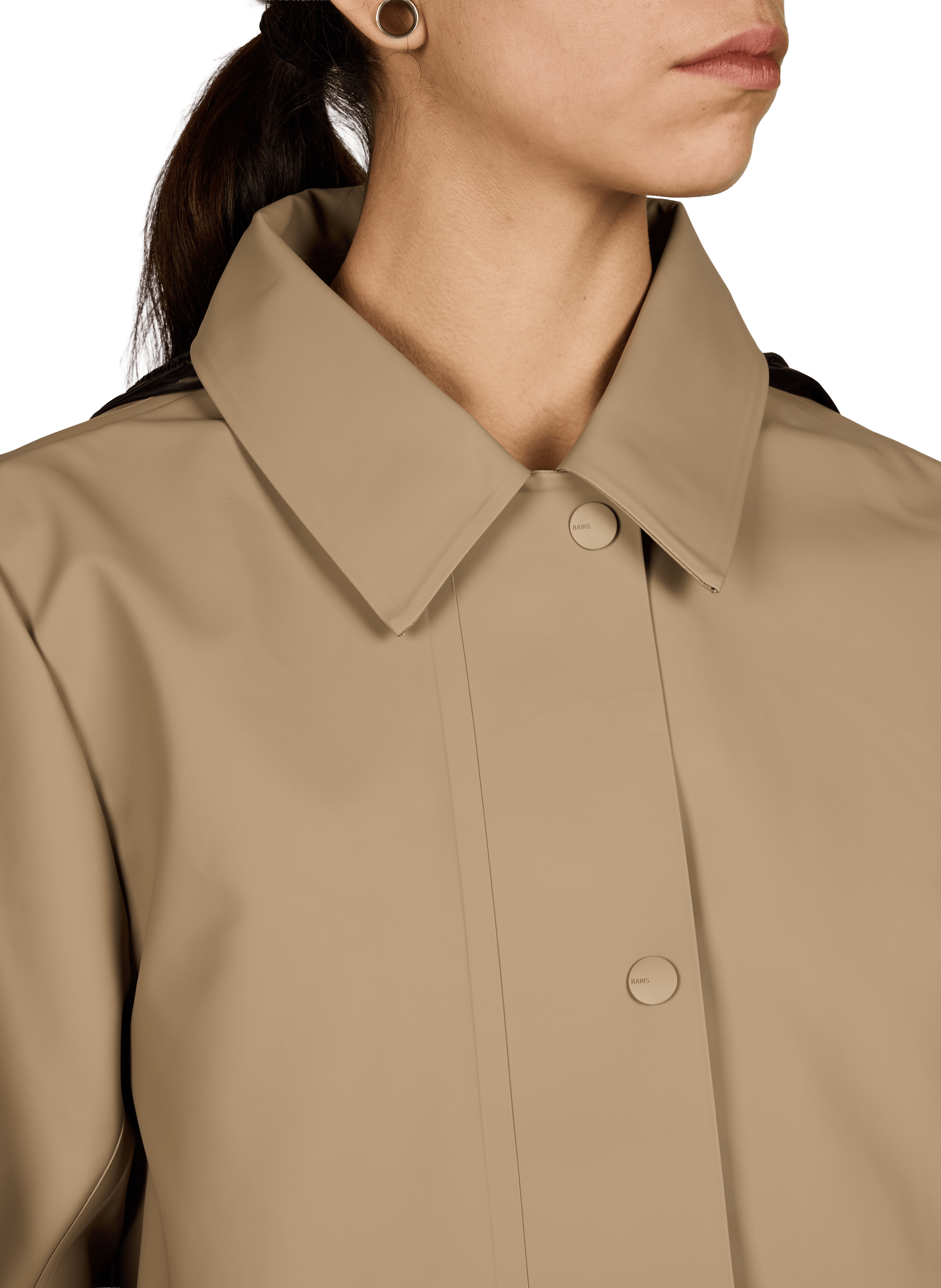 Parka longue  RAINS Beige