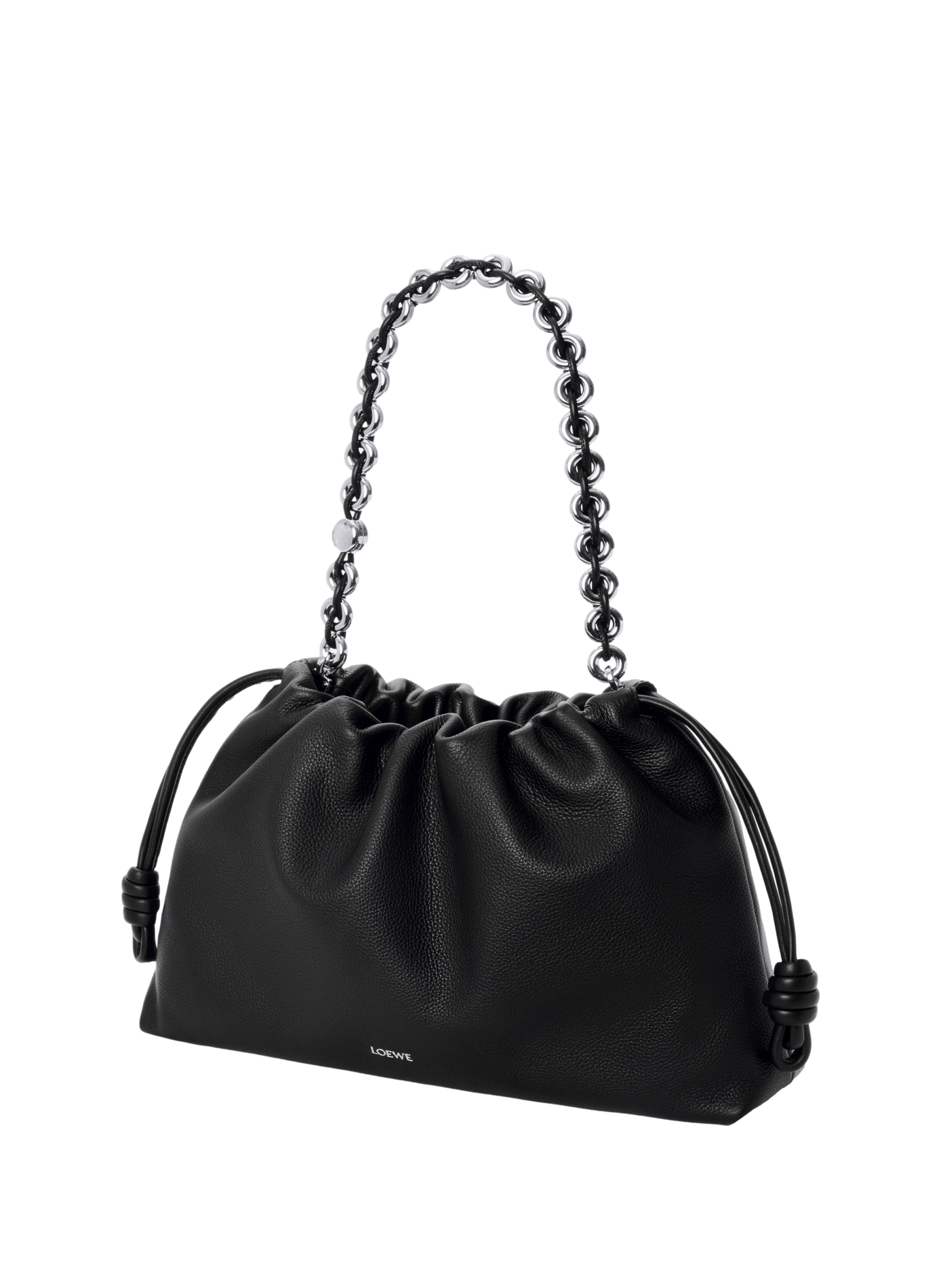 Grand Flamenco purse en cuir de veau grainé LOEWE Noir